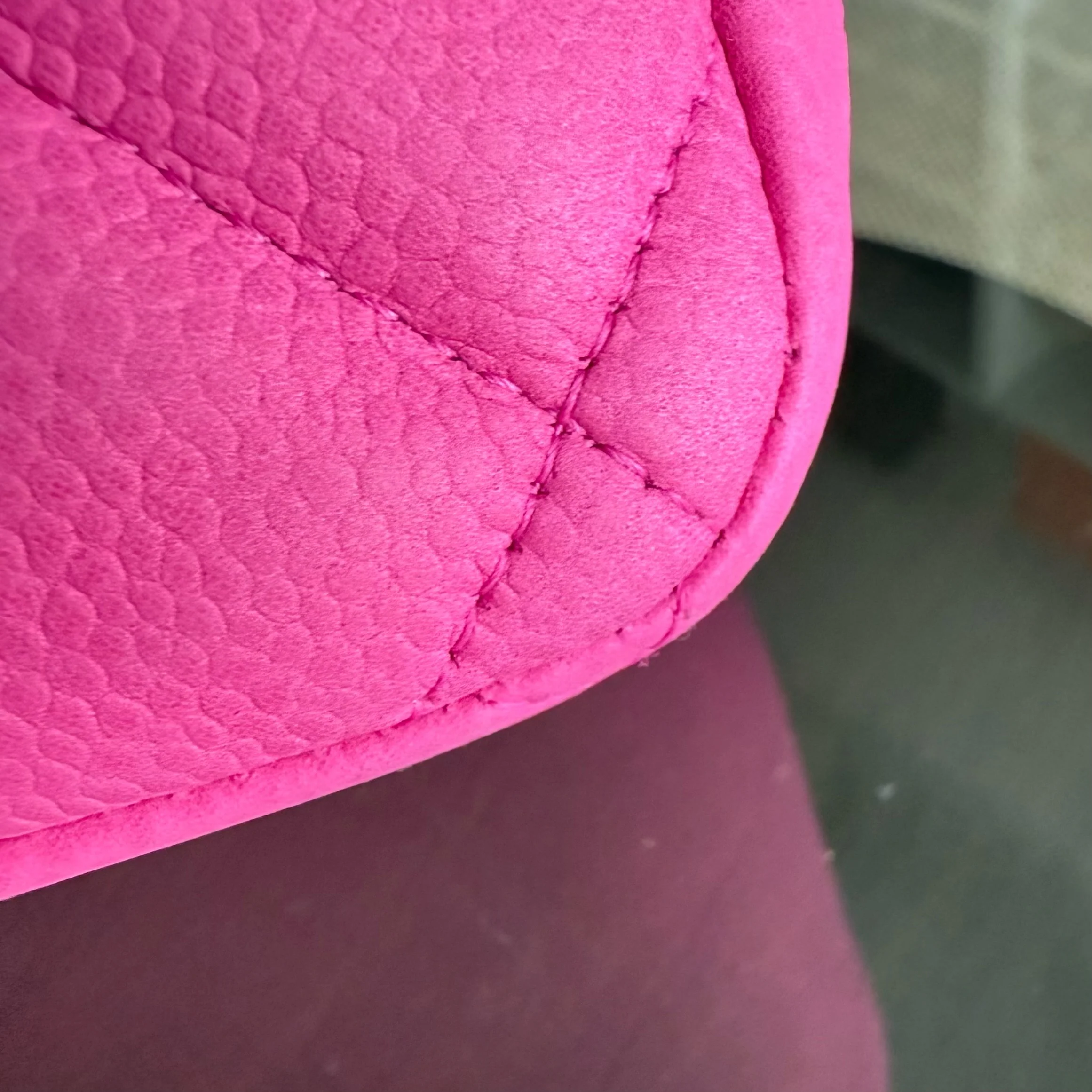 Chanel Classic Flap Jumbo - Caviar 30CM Double Flap Quilted Pink Grained Calfskin Silver Hardware Series 18