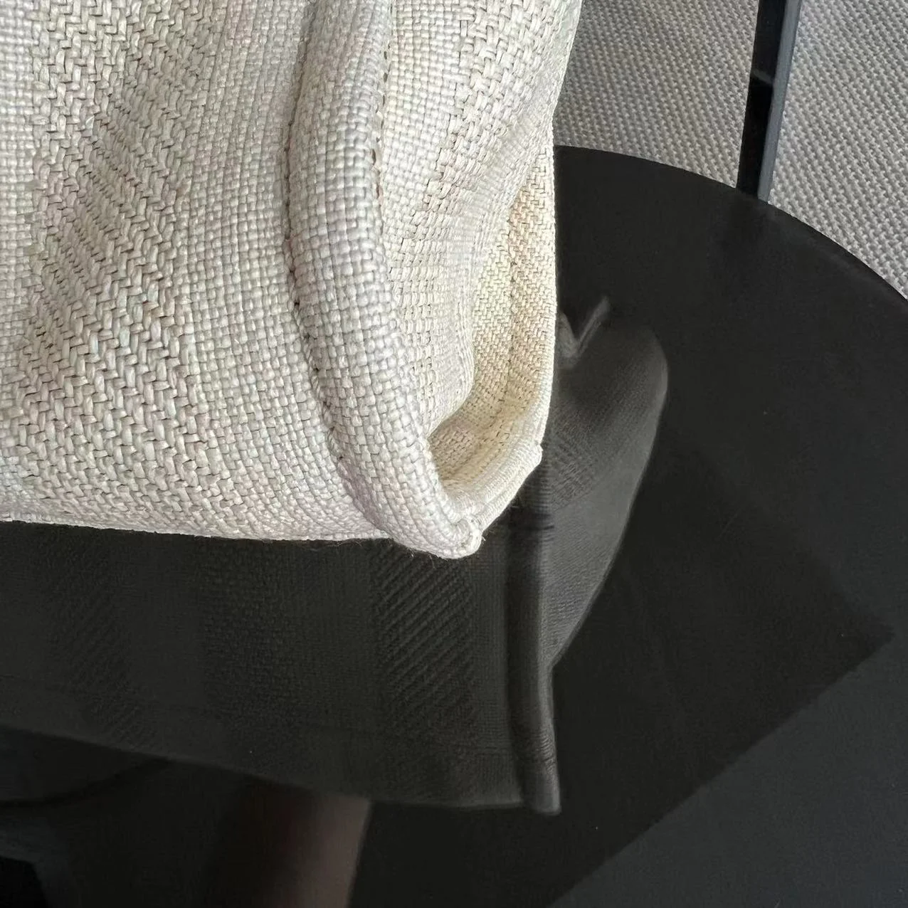 Chanel Deauville Small - Tote Yellow Canvas Silver Hardware 29