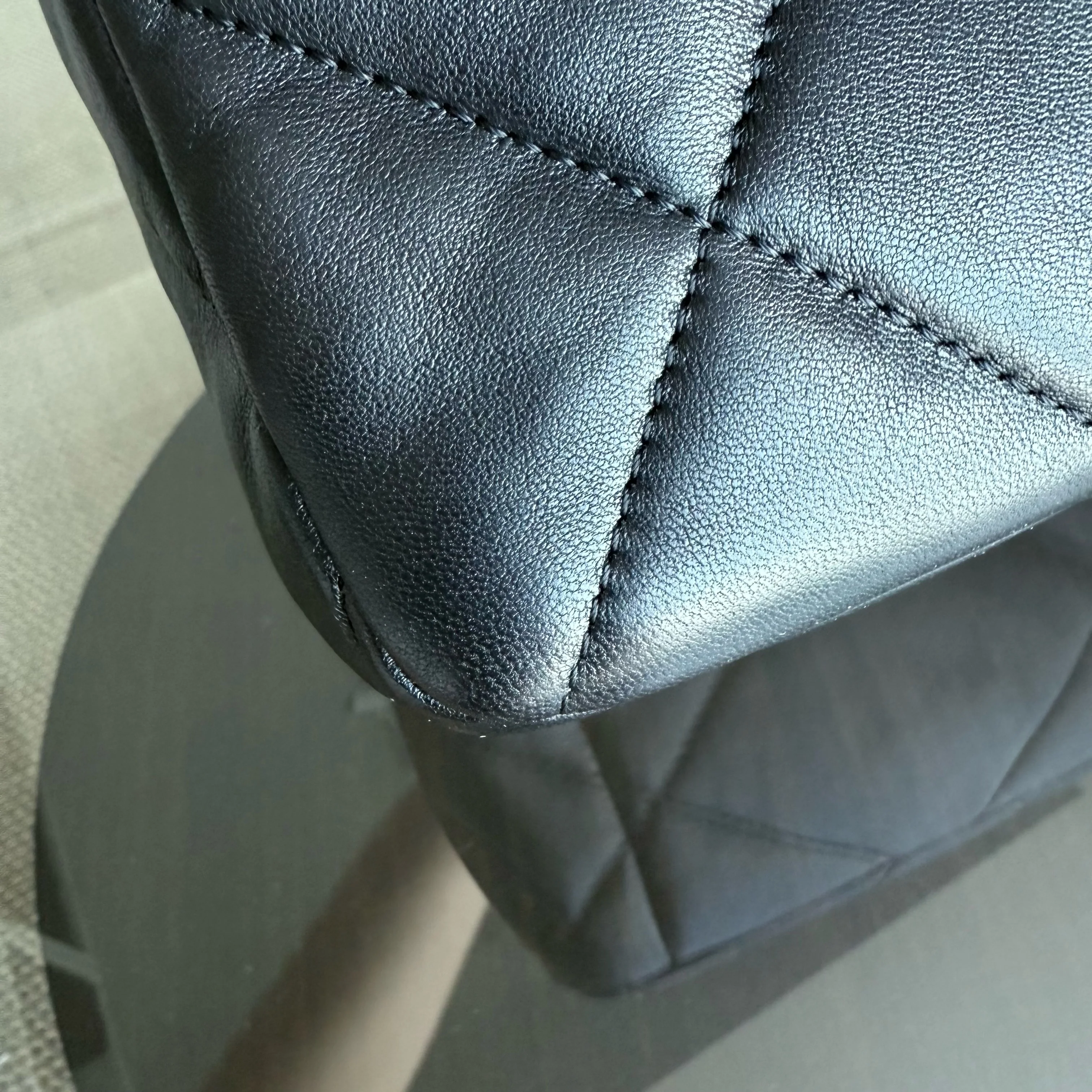 Chanel 19 Bag C19 Medium - Quilted Goatskin Black Two-Tone Gold Hardware Microchip