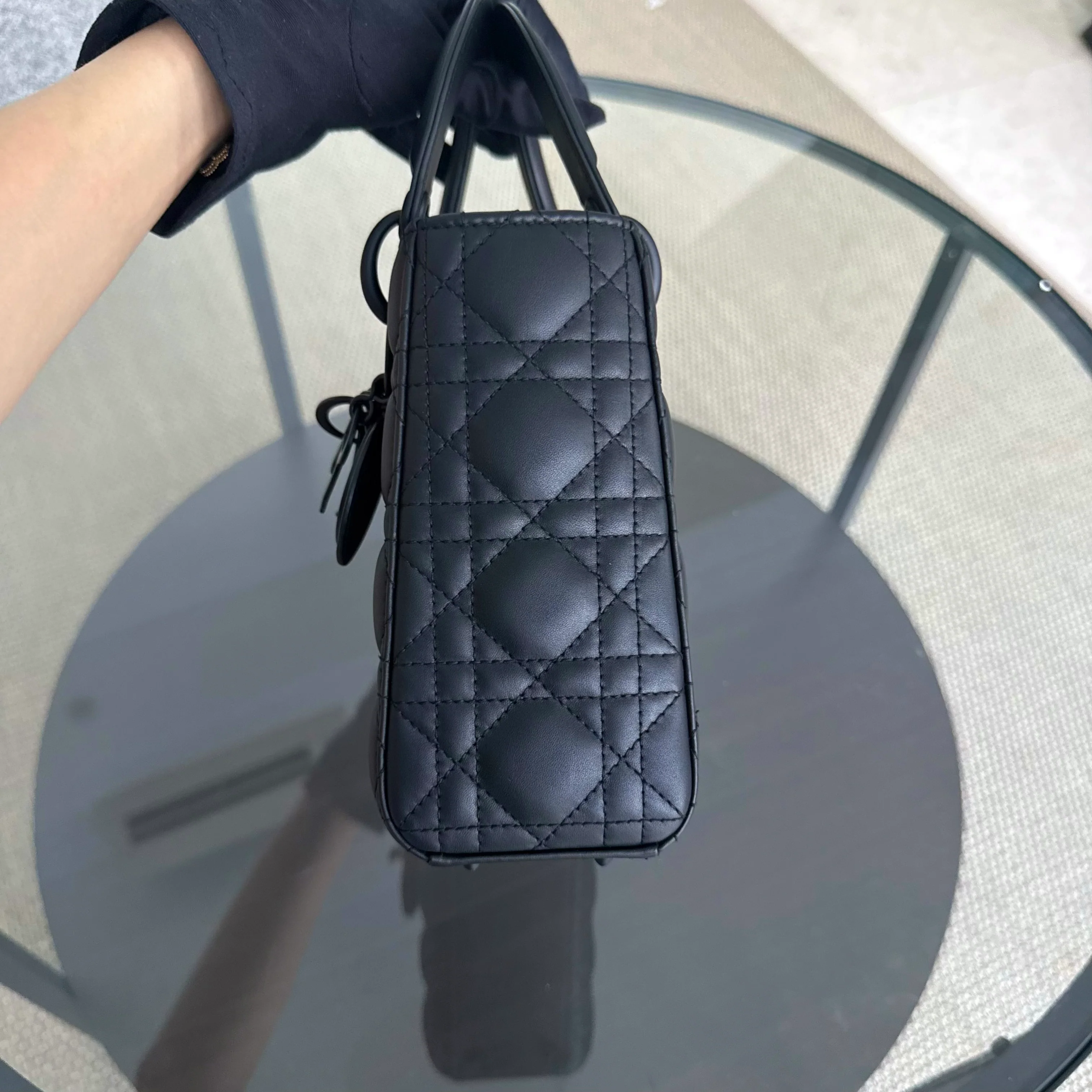 Dior Lady Small MyABC Flap - Cannage Calfskin So Black Hardware