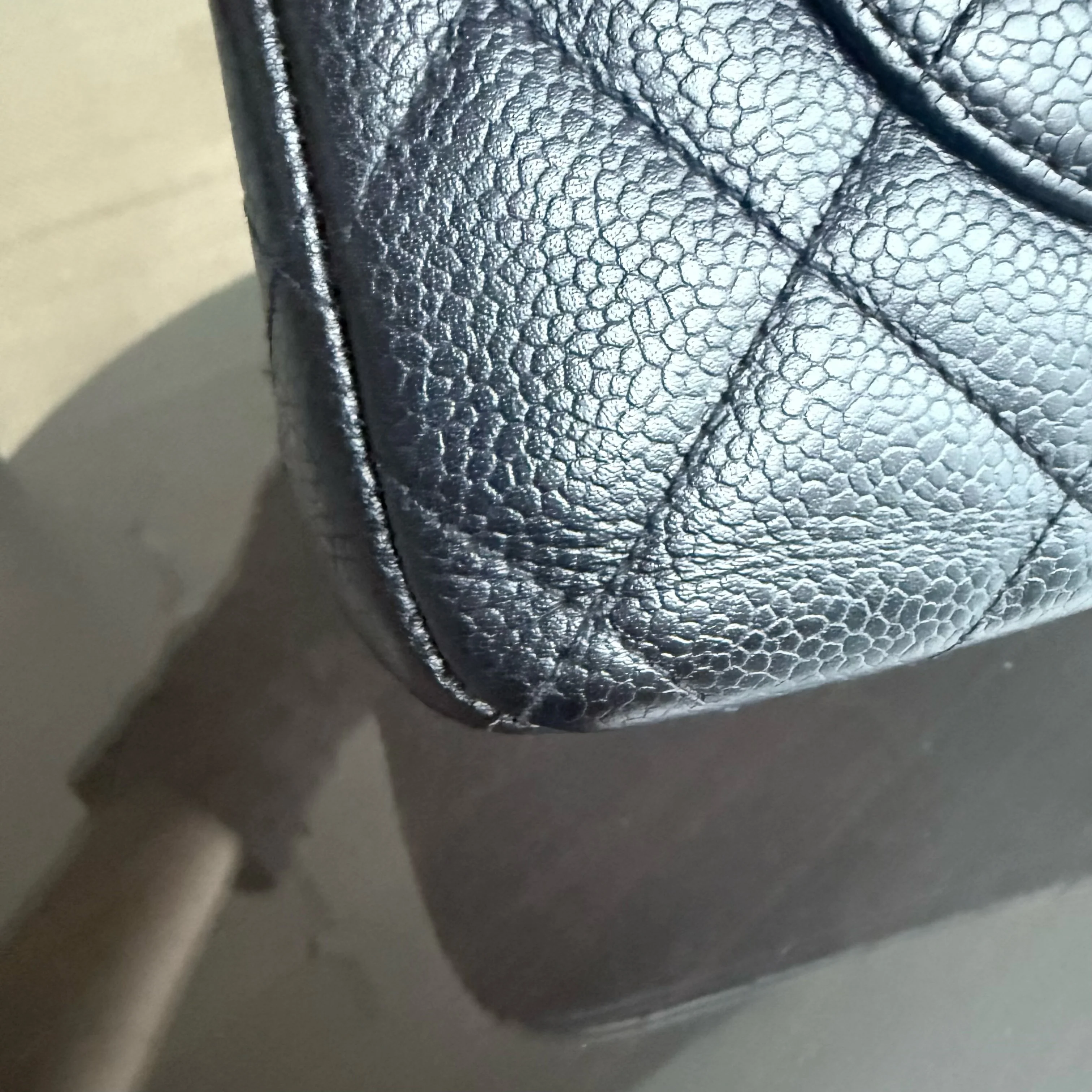 Chanel Classic Flap Jumbo - Caviar 30CM Single Flap Quilted Black 24K Gold Hardware Series 12