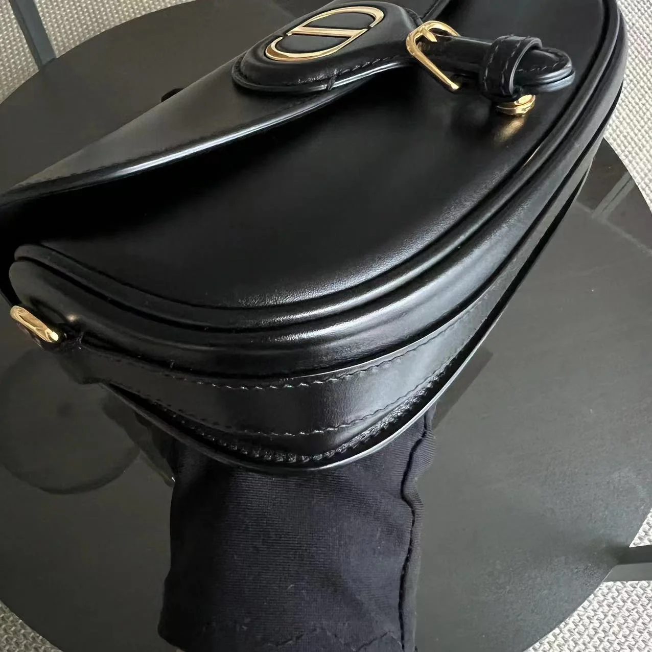 Dior Bobby East West - Smooth Calfskin Black Golden Hardware