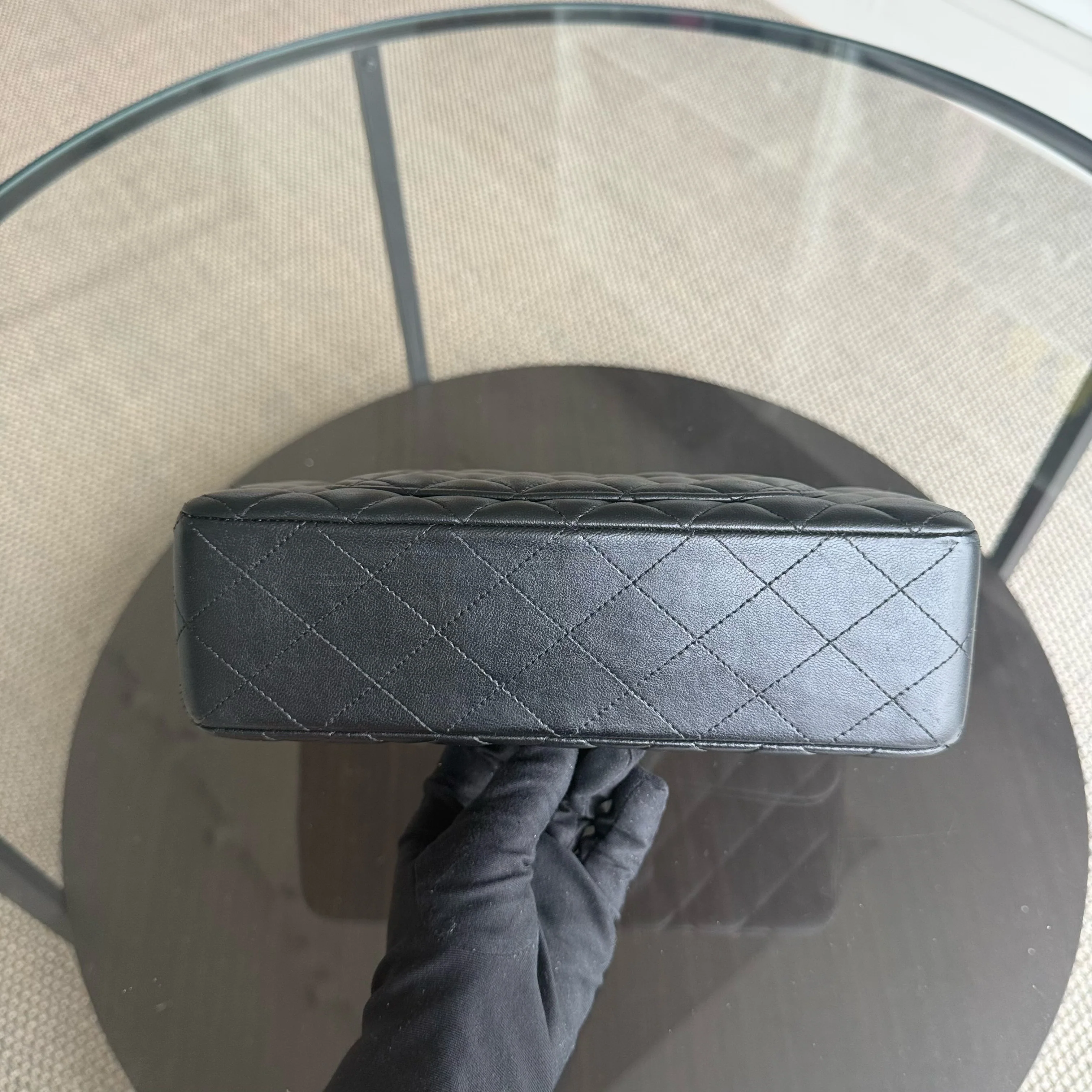 Chanel Classic Flap Small - Quilted Lambskin 23CM Black Gold Hardware Series 29