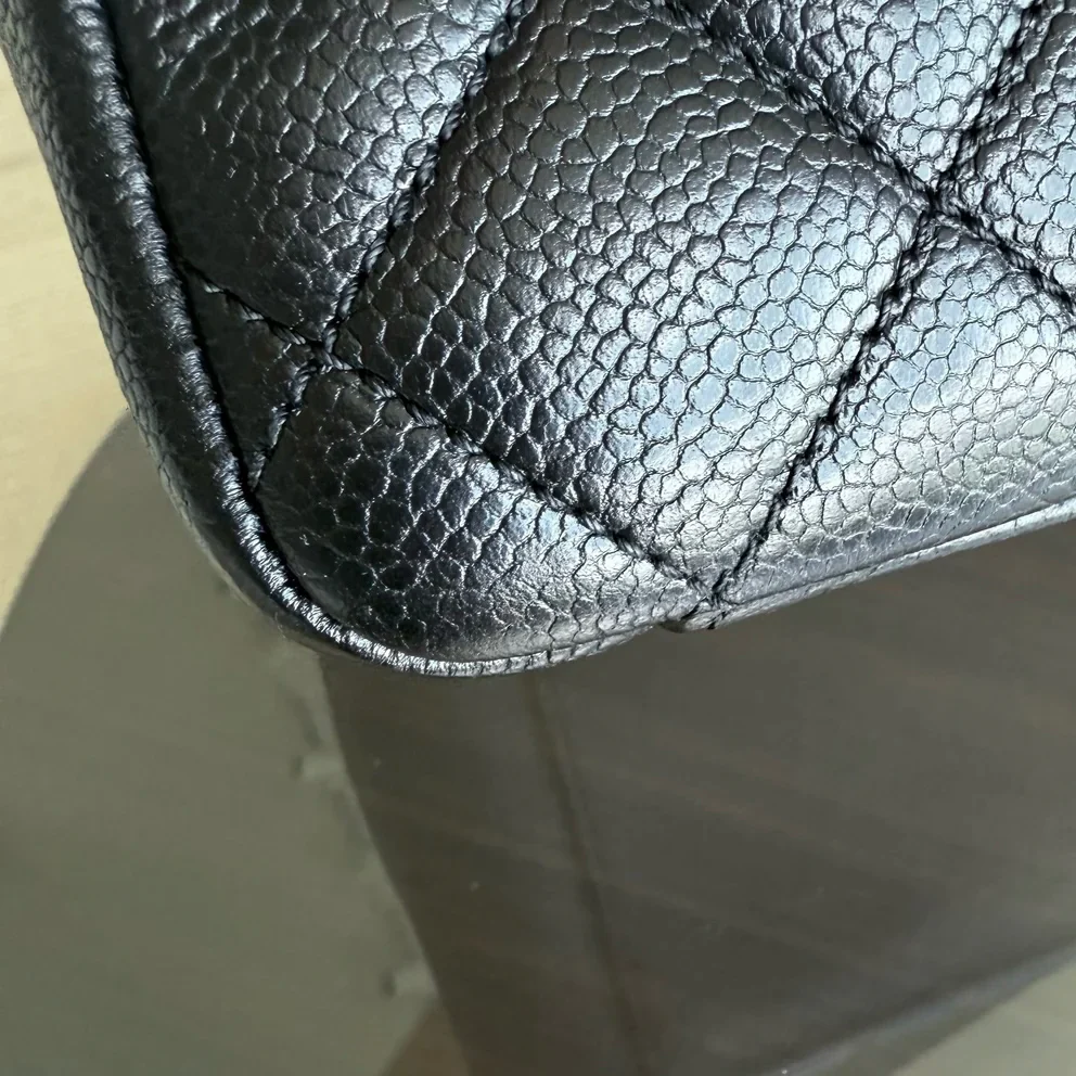 Chanel GST Grand Shopping Tote - Caviar Quilted Black Gold Hardware Series 14