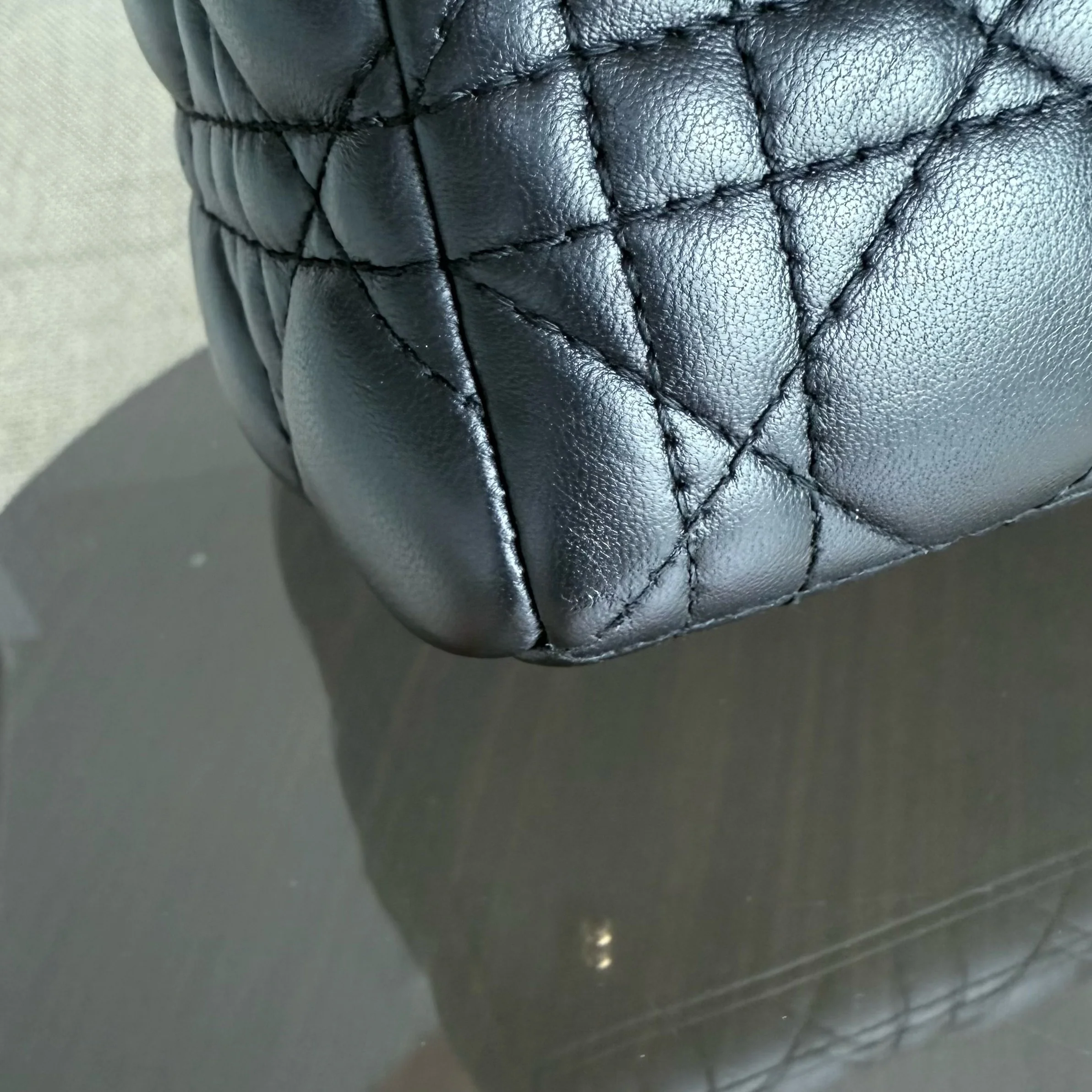 Dior Lady Medium - Canange Lambskin Black Gold Hardware