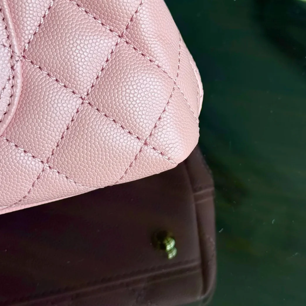 Chanel Coco Handle Small - Caviar Quilted Pink Gold Hardware Series 27