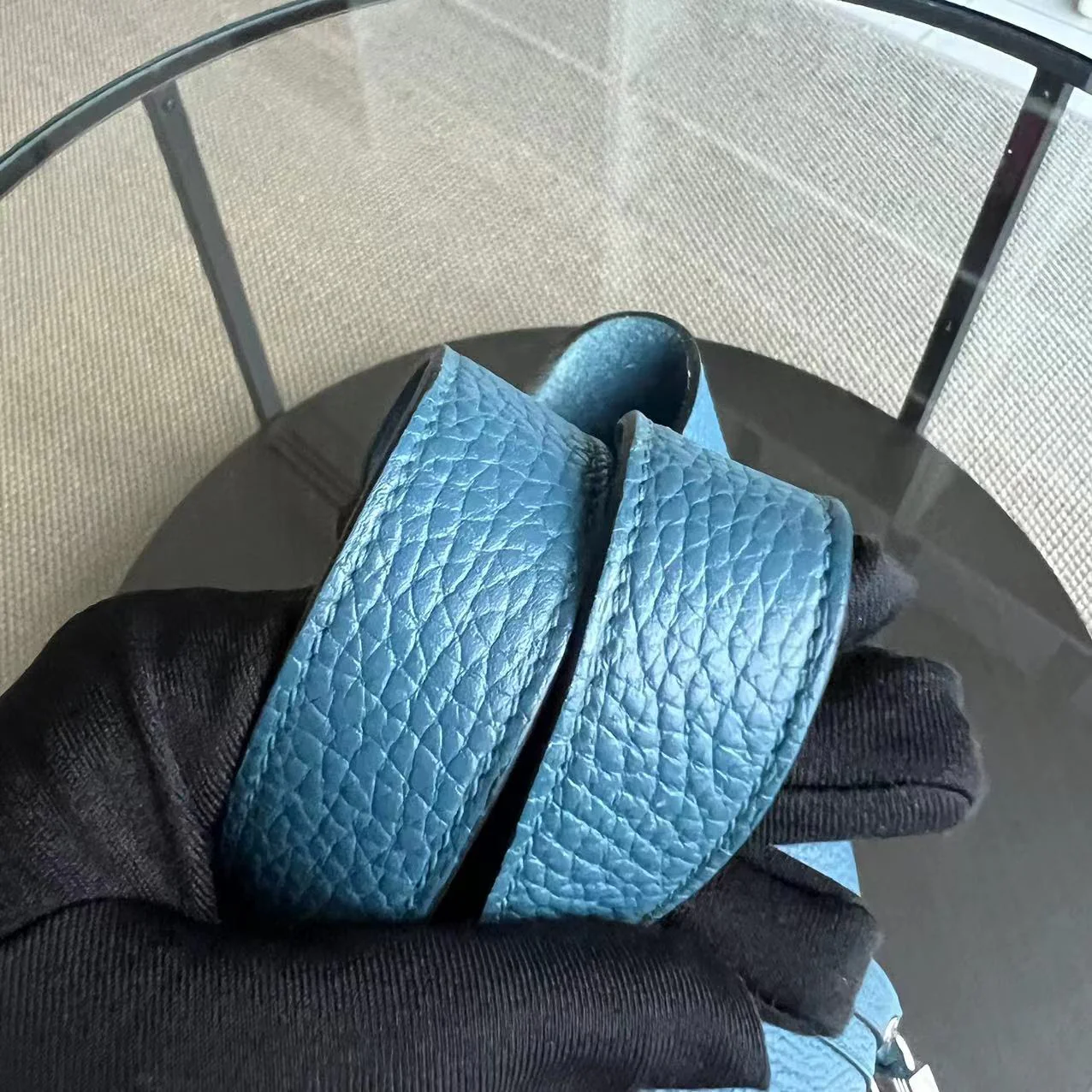 Hermes Picotin 18 - Square O Stamp Blue Silver Hardware