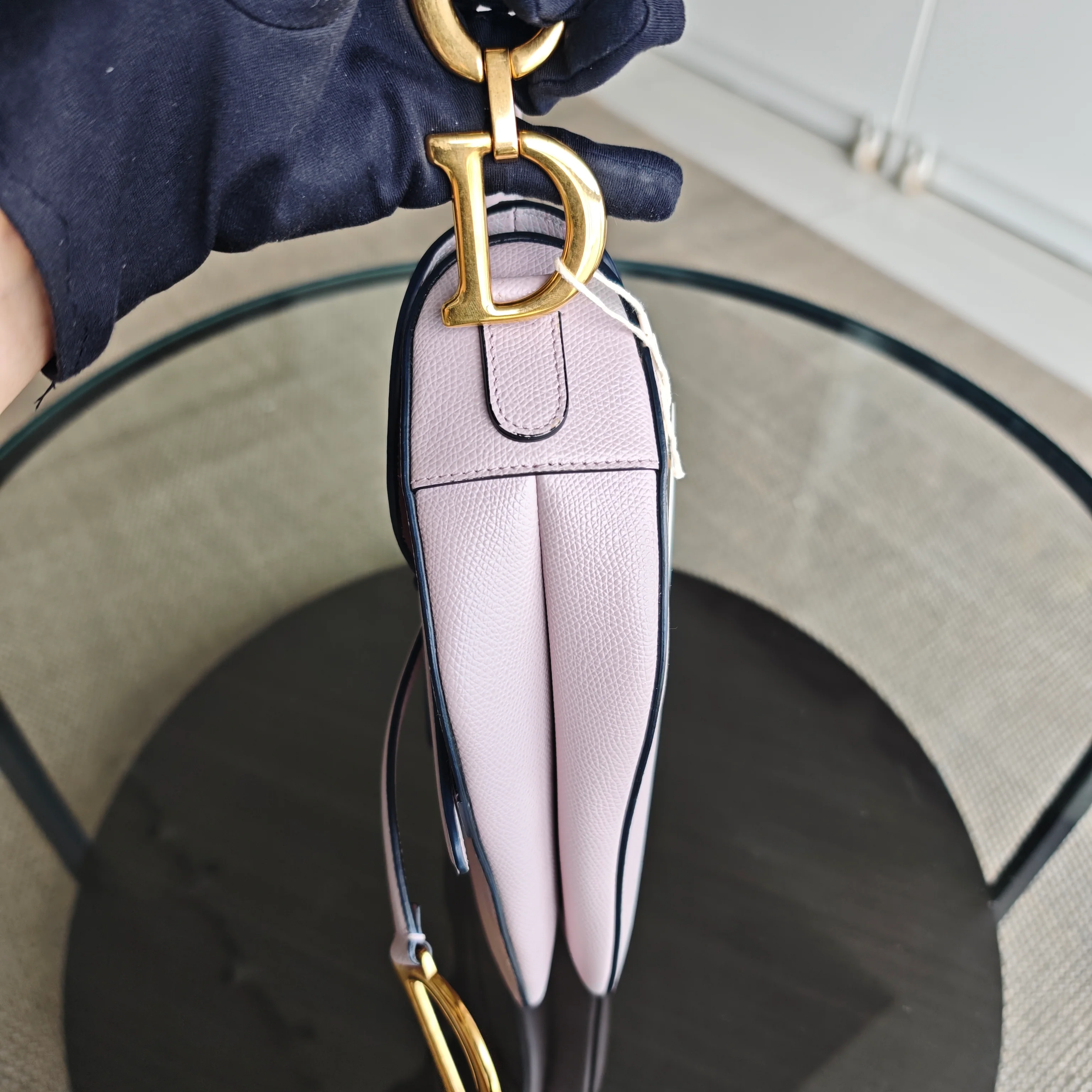 Dior Saddle Medium - Caviar Light Pink Gold Hardware