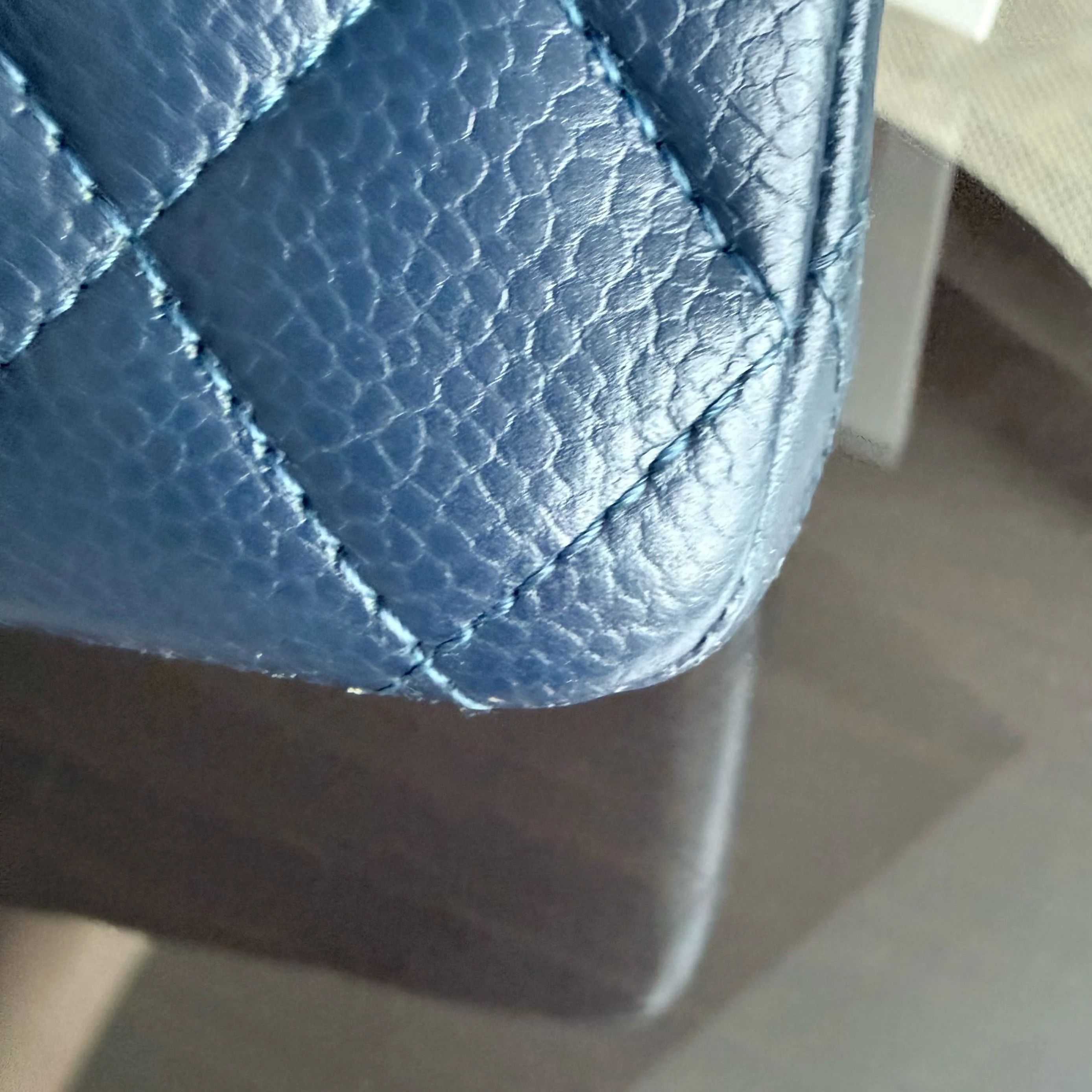 Chanel Classic Flap Medium - Caviar 25CM Quilted Dark Midnight Blue Silver Hardware Series 19