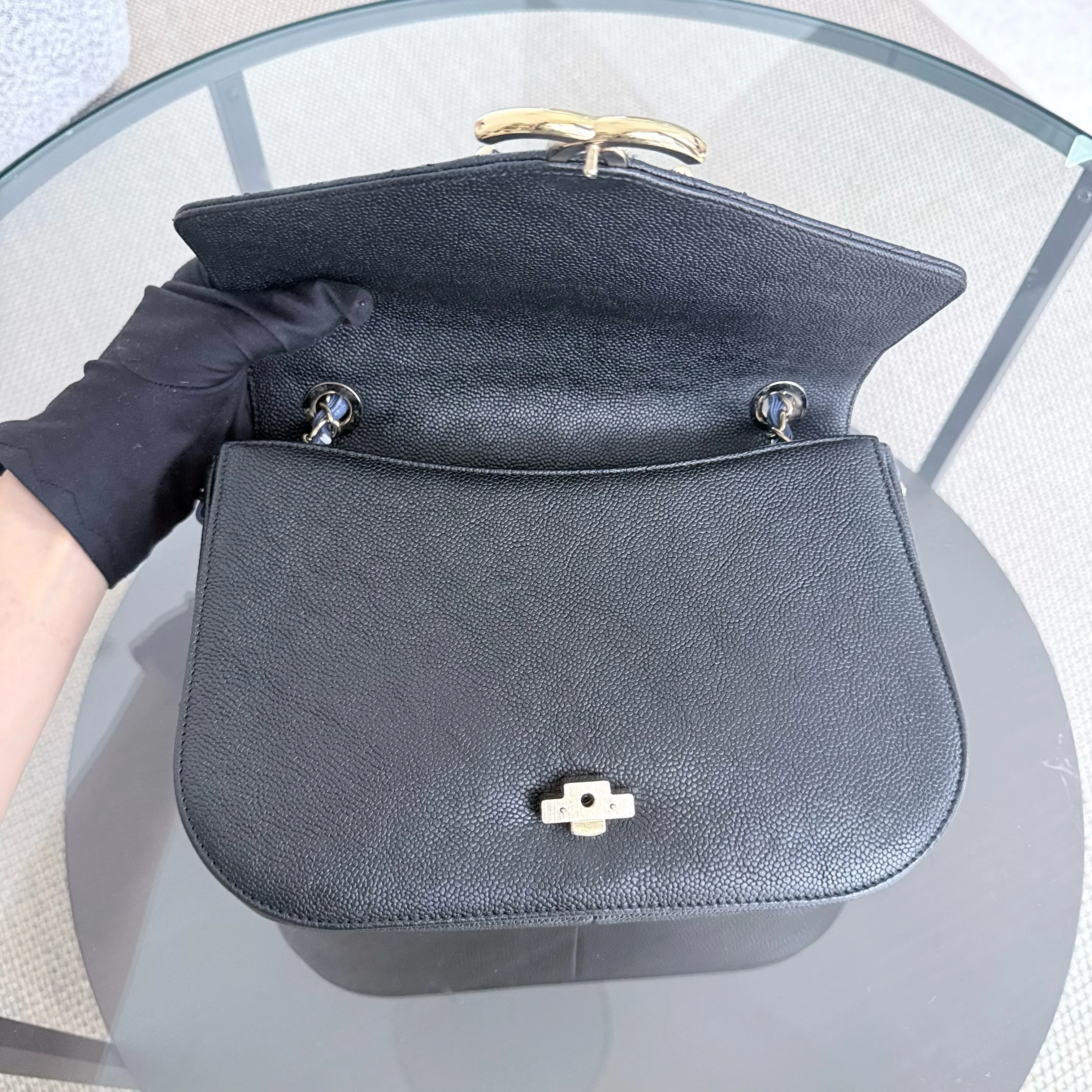 Chanel Coco Curve Cuba - Caviar Medium Black Gold Hardware