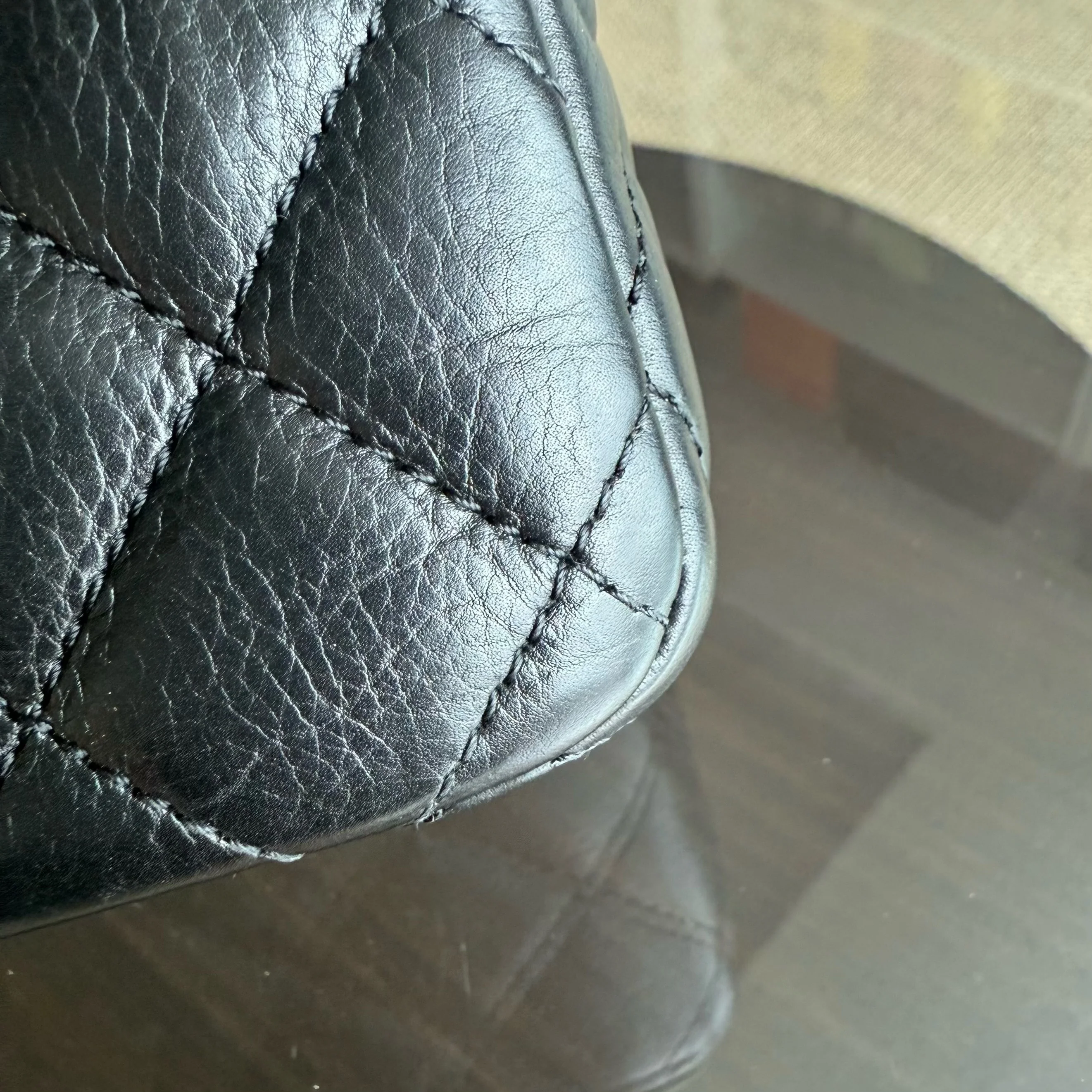 Chanel Classic Flap Seasonal Medium- Rock The Corner Quilted Calfskin Black Gold Hardware Series 24