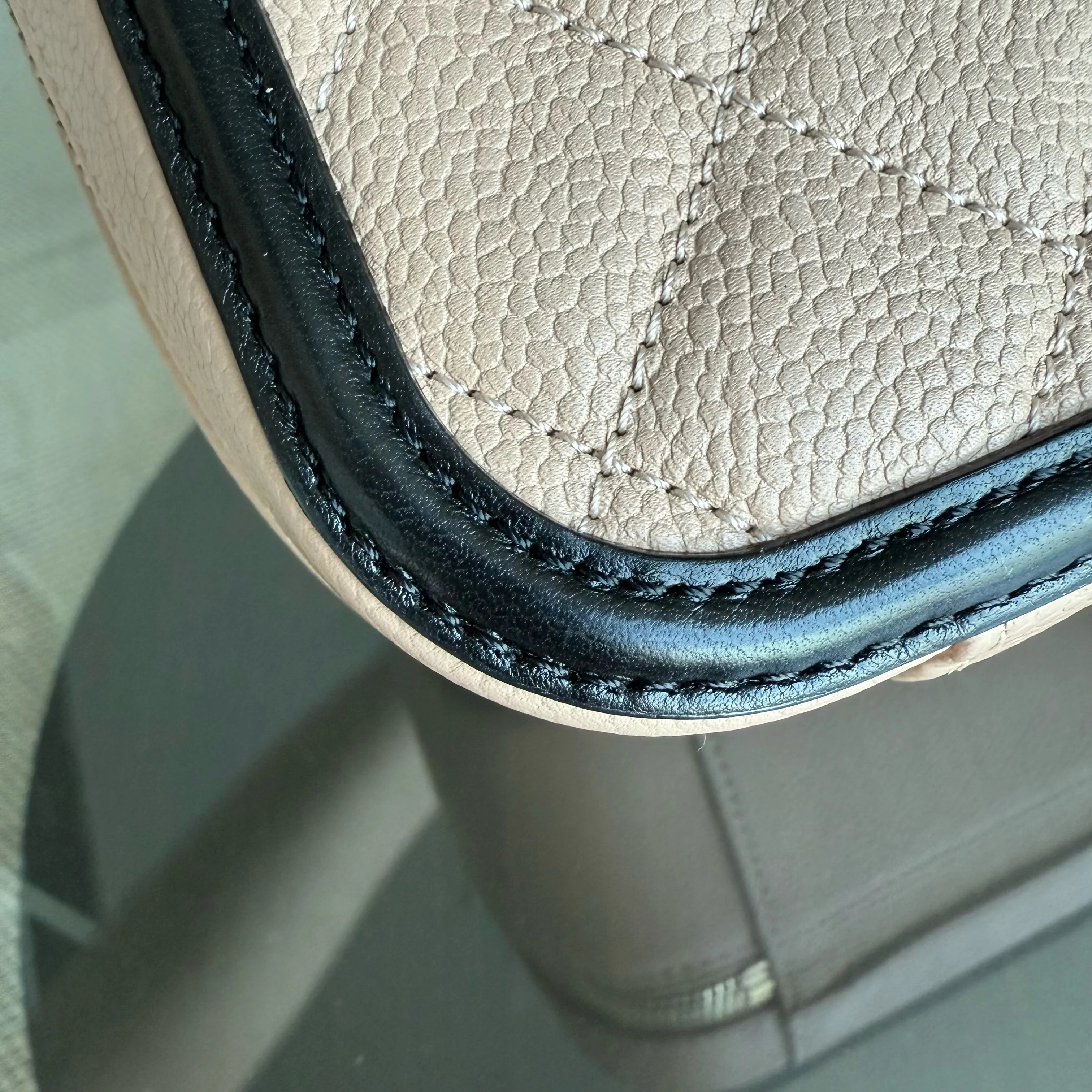 Chanel Camera Filigree Box Bag Large - Caviar Quilted Grained Calfskin Black Beige Gold Hardware Series 23