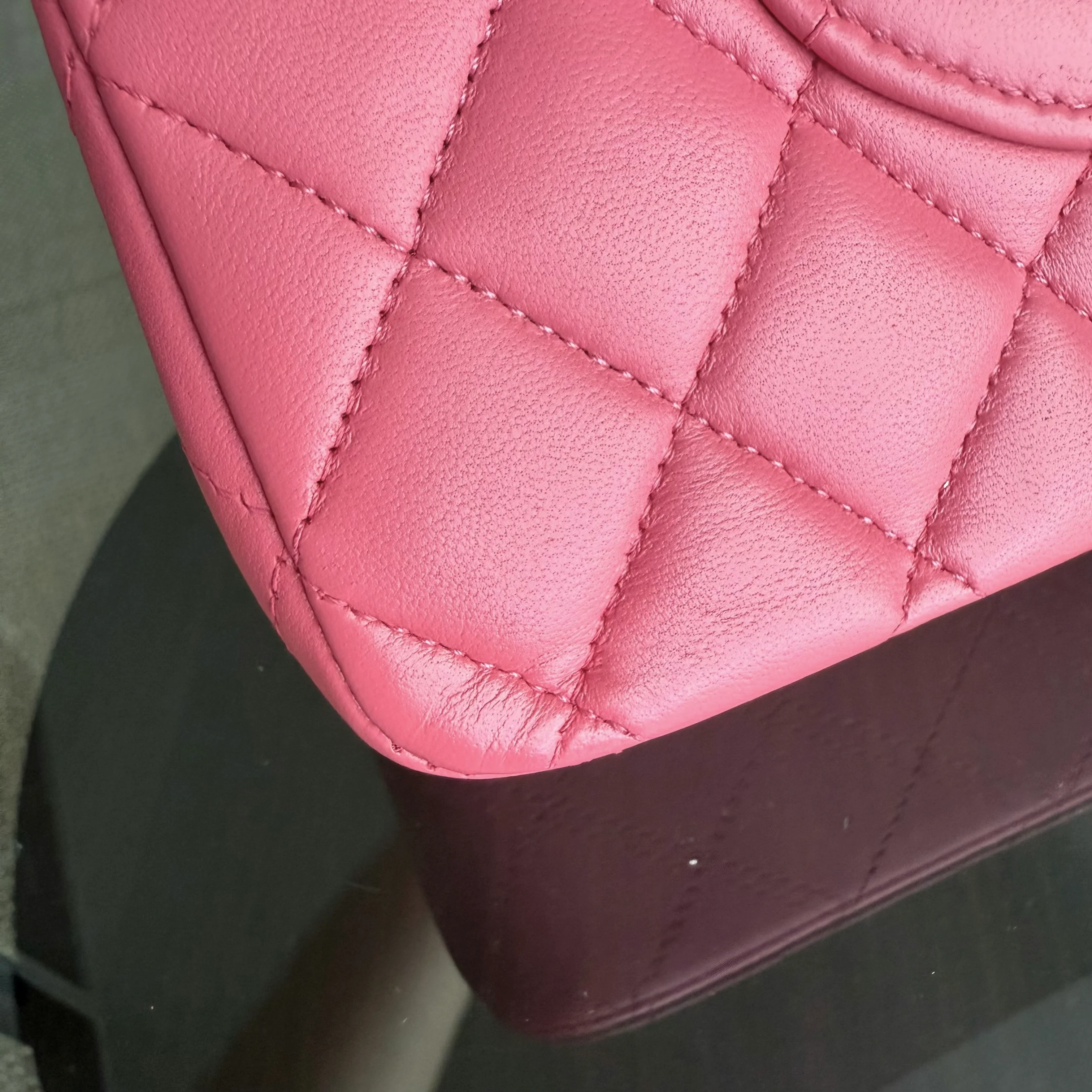 Chanel Classic Flap Medium - 25CM Quilted Lambskin Light Pink Silver Hardware Series 16