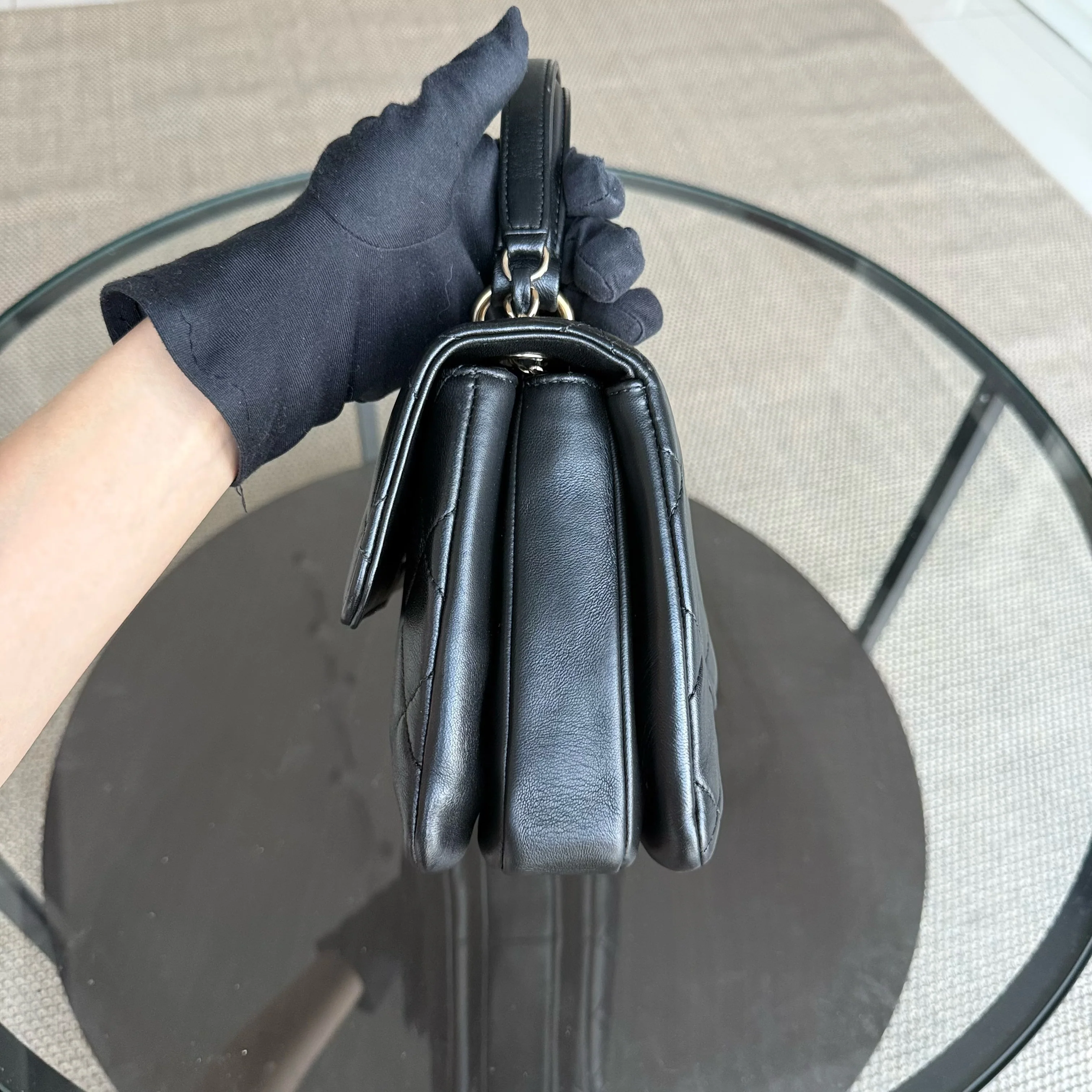 Chanel Trendy CC Small - Quilted Lambskin Black Gold Hardware