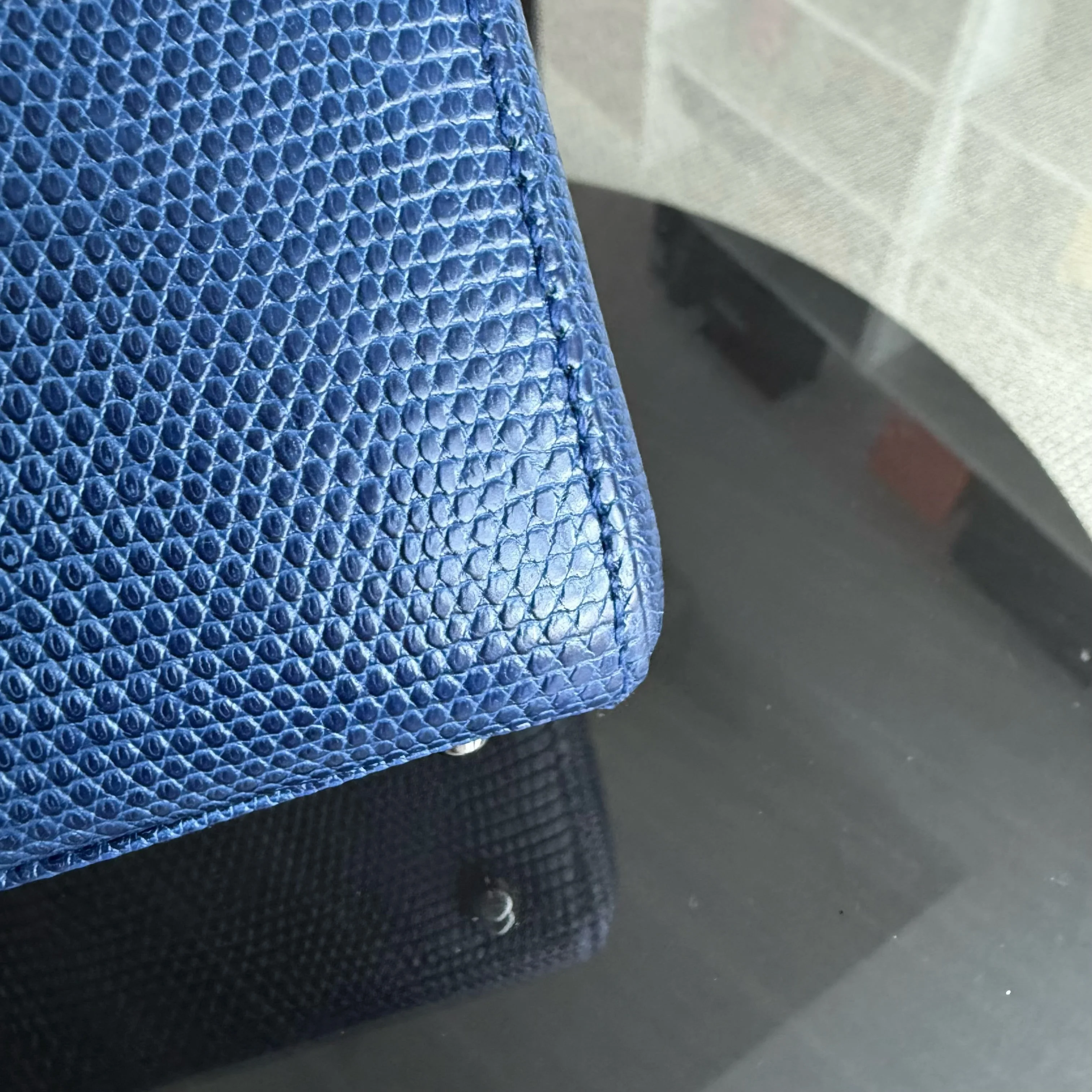 Dior Lady Mini - Exotic Lizard Limited Edition Swarovski Crystal Silver Hardware