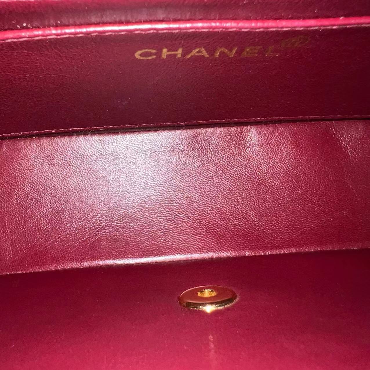 Small Diana Vintage Quilted Lambskin Black 24K Golden Hardware Series 4