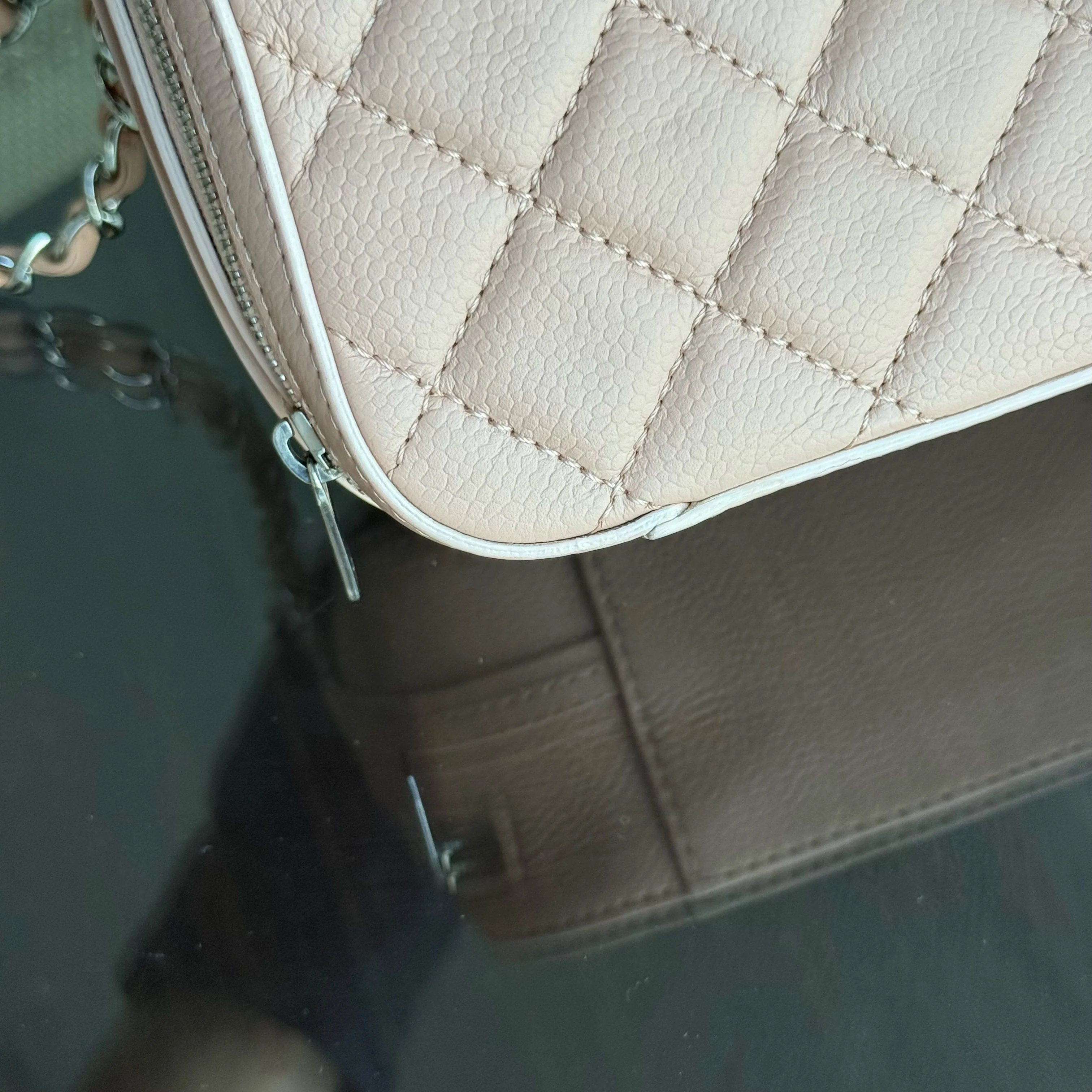 Chanel CC Box Camera Bag Small - Caviar Quilted Grained Calfskin Pink Series 24