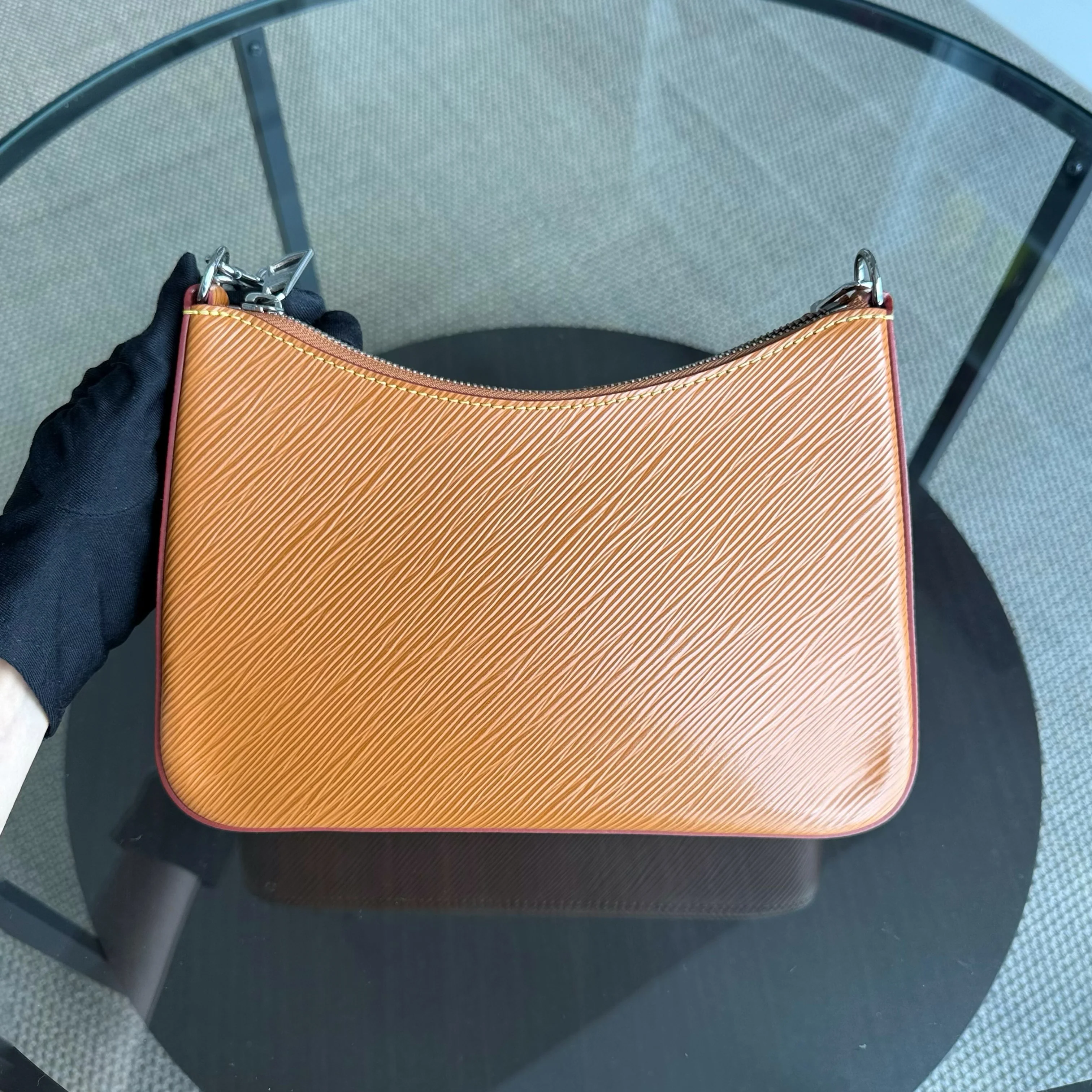 Louis Vuitton Marelle Gold Miel Epi Leather Monogram Pouch