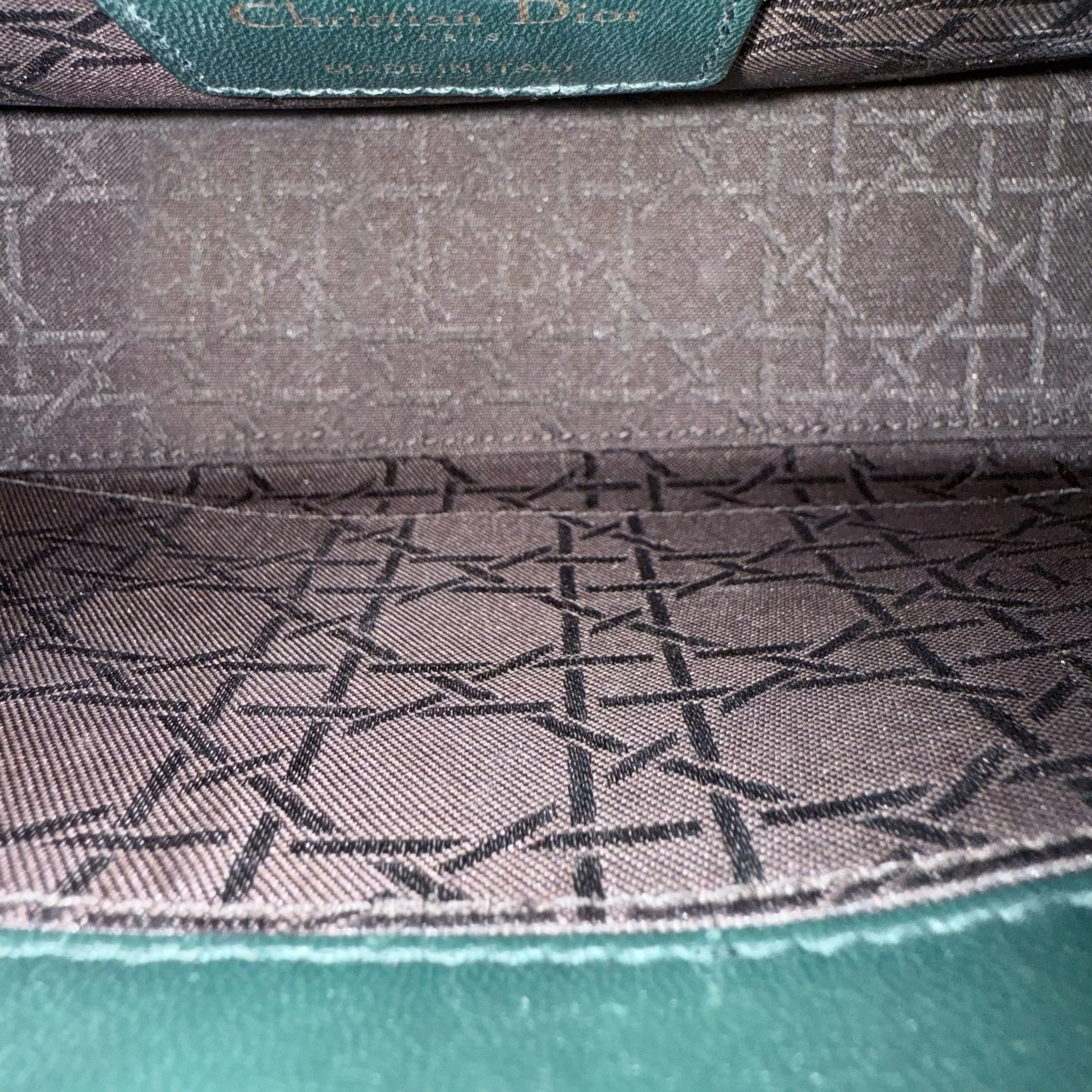 Dior Lady Small ABC - Cannage Lambskin Dark Green Gold Hardware MyABC