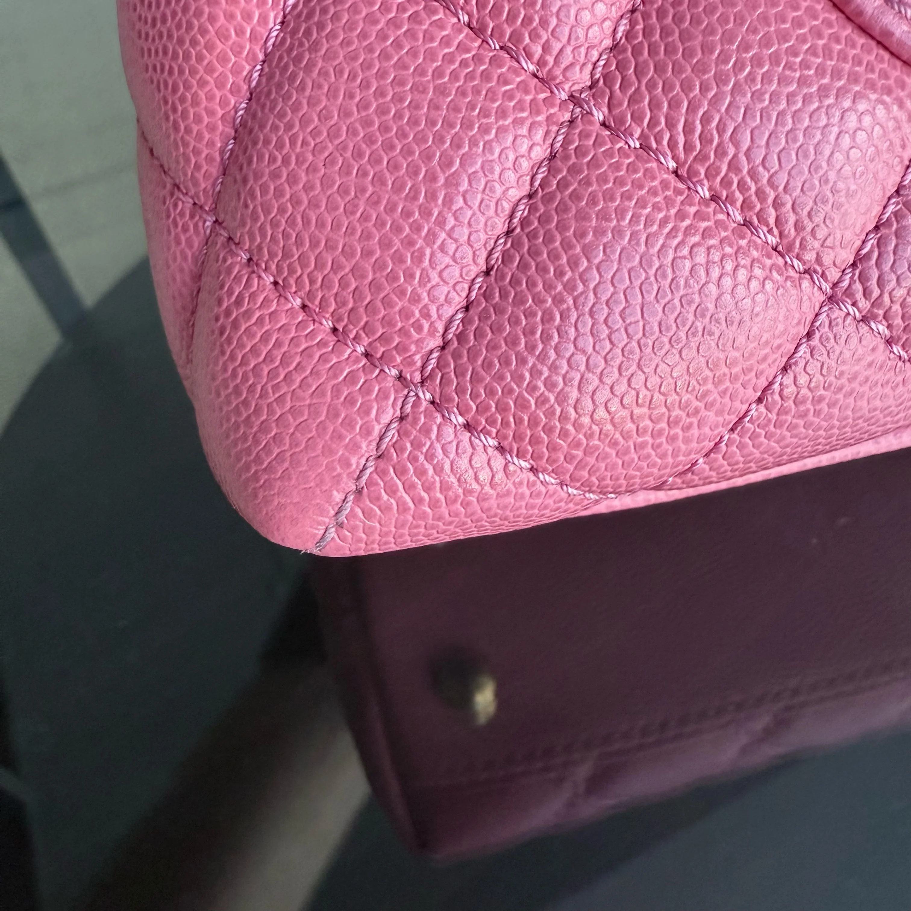 Chanel Coco Handle Small - Caviar Quilted Pink Gold Hardware Series 27