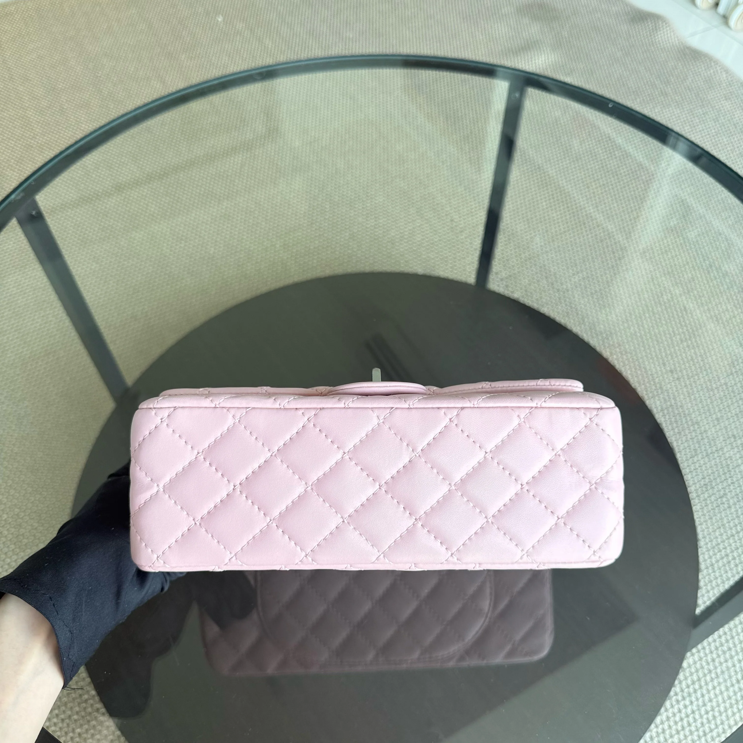 Chanel 2.55 Reissue 225 - 24CM Quilted Lambskin Sakura Light Pink Black Hardware Series 13
