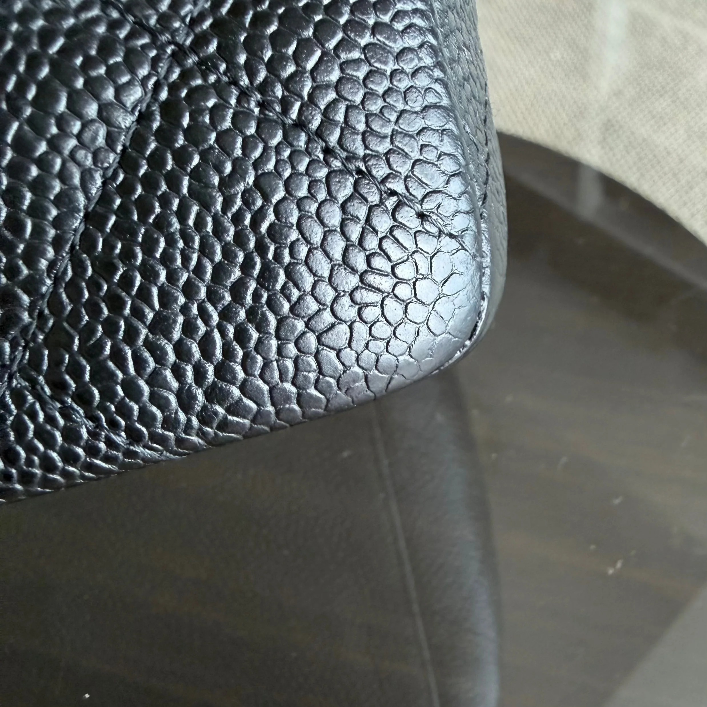 Chanel Classic Flap Maxi - Caviar 33CM Single Flap Black Gold Hardware Series 13