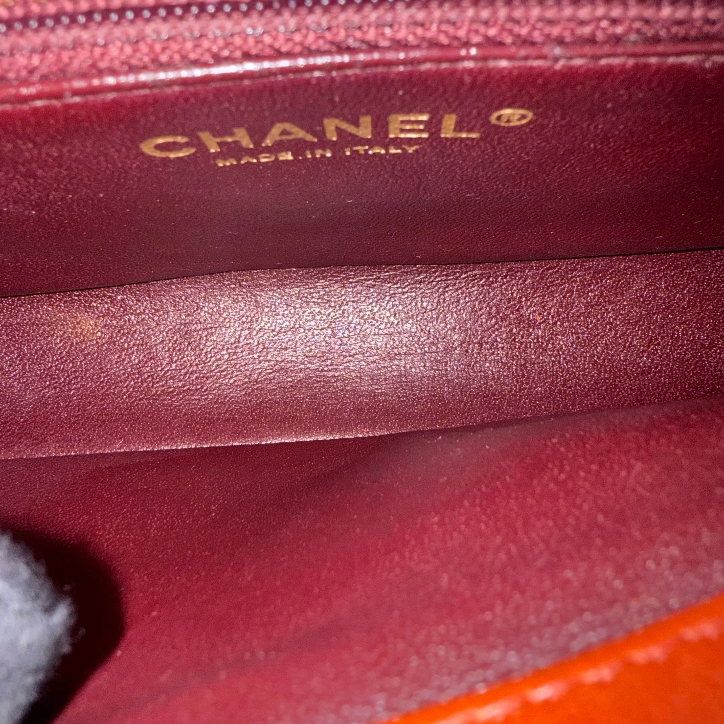 Chanel Diana Reissue Small - 22CM Quilted Lambskin Red Gold Hardware Series 20