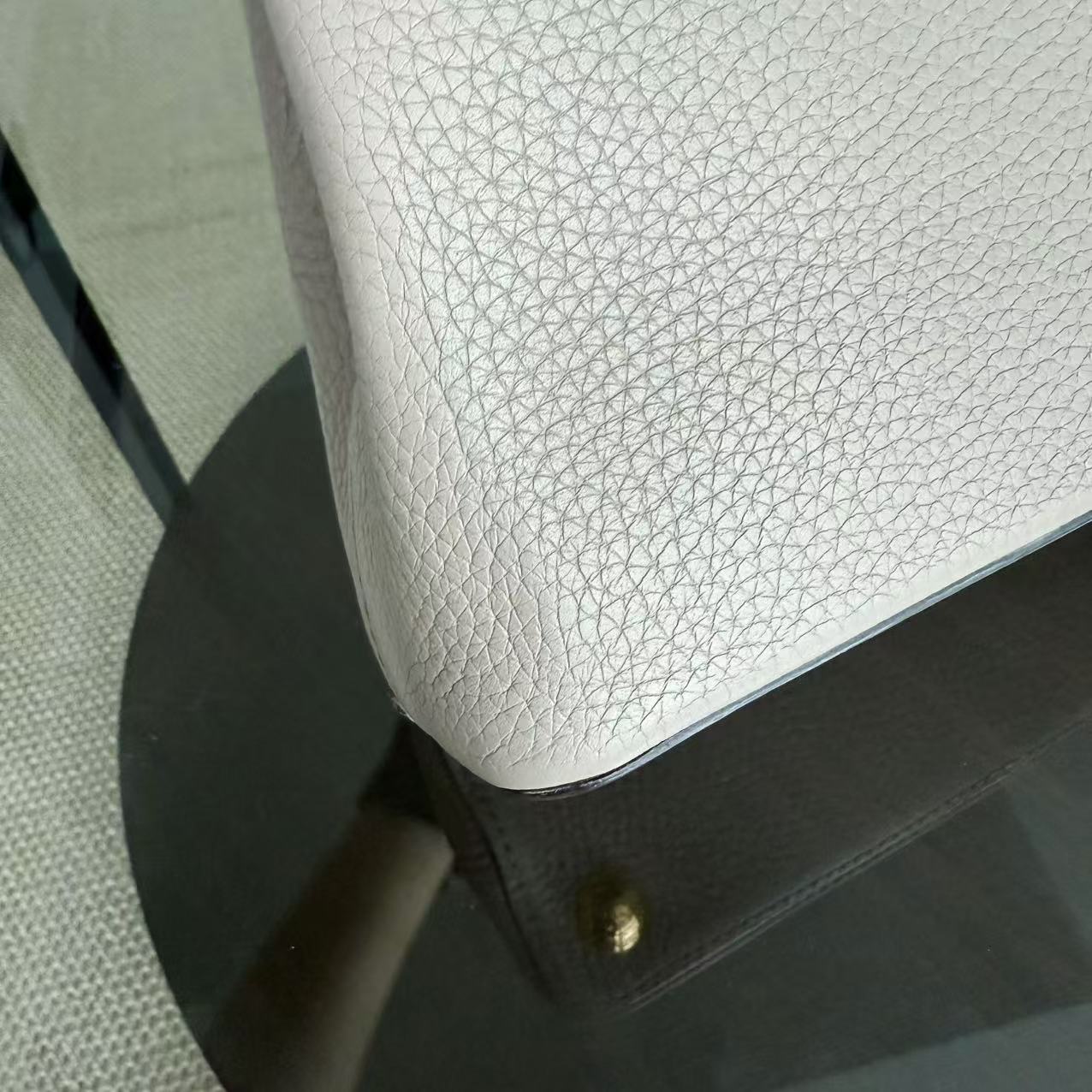 Louis Vuitton Capucines BB - Taurillon Grained Calfskin Light Beige Gold Hardware