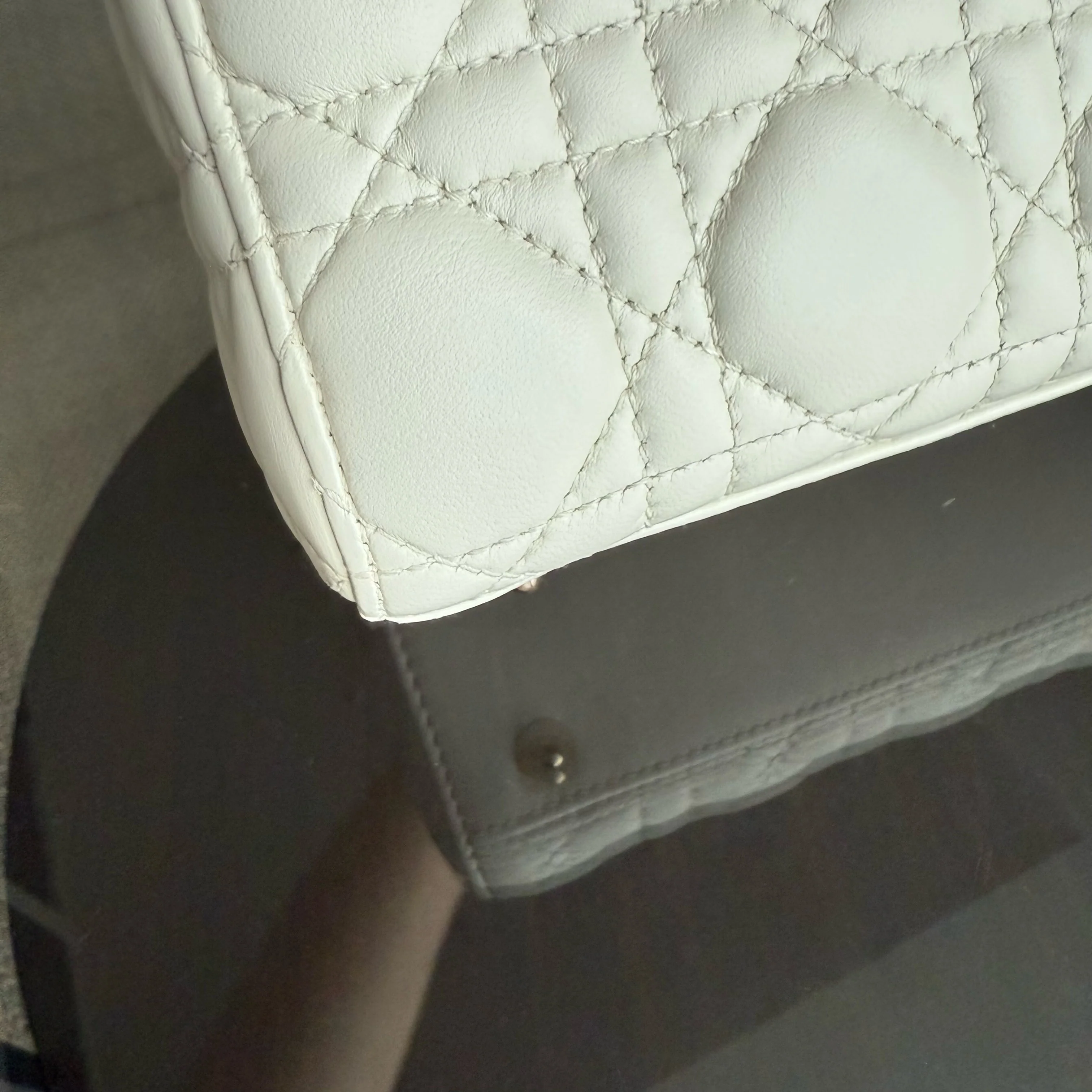 Dior MyABC Lady Small - Cannage Lambskin White Gold Hardware