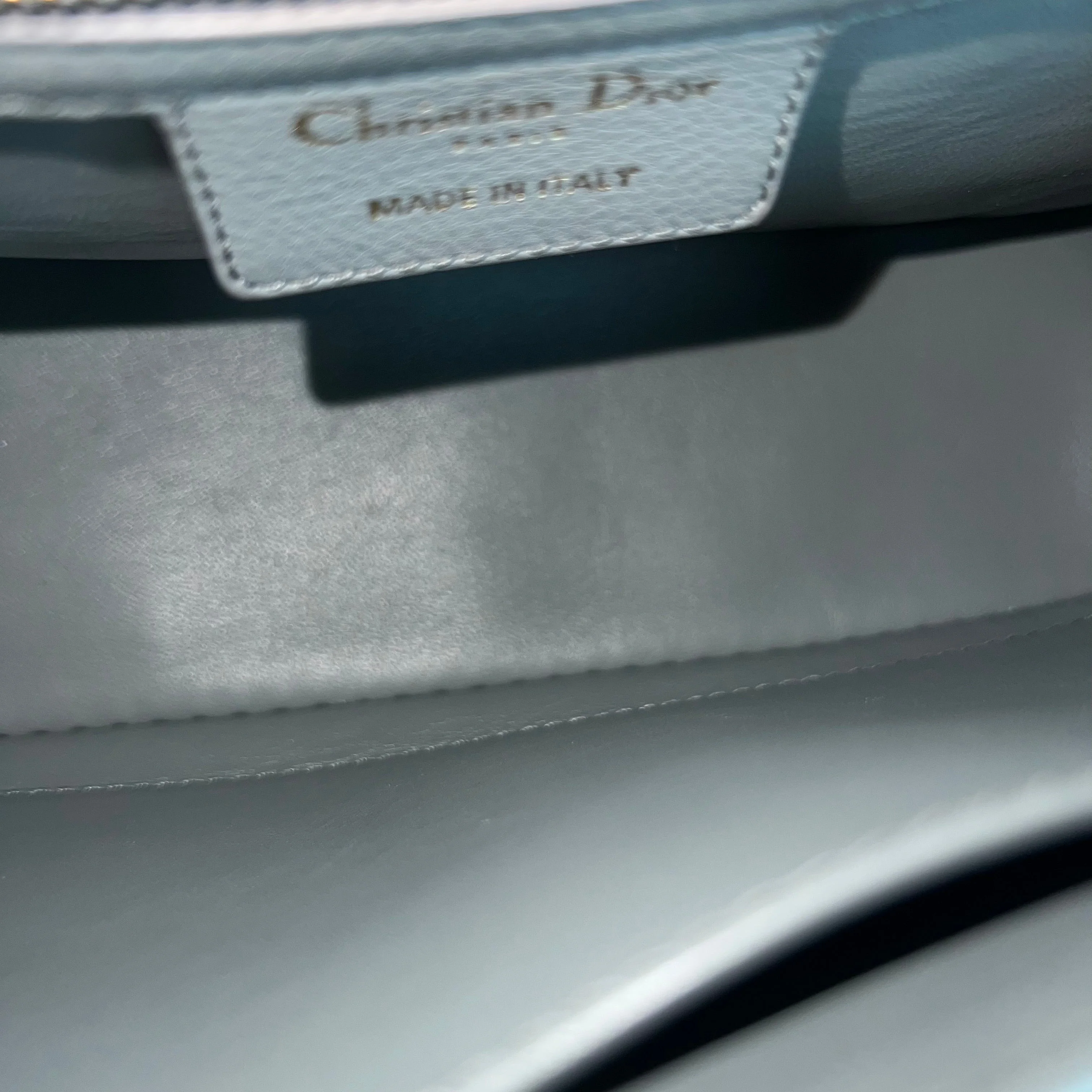 Dior Caro Medium - Cannage Calfskin Grey Gray Gold Hardware