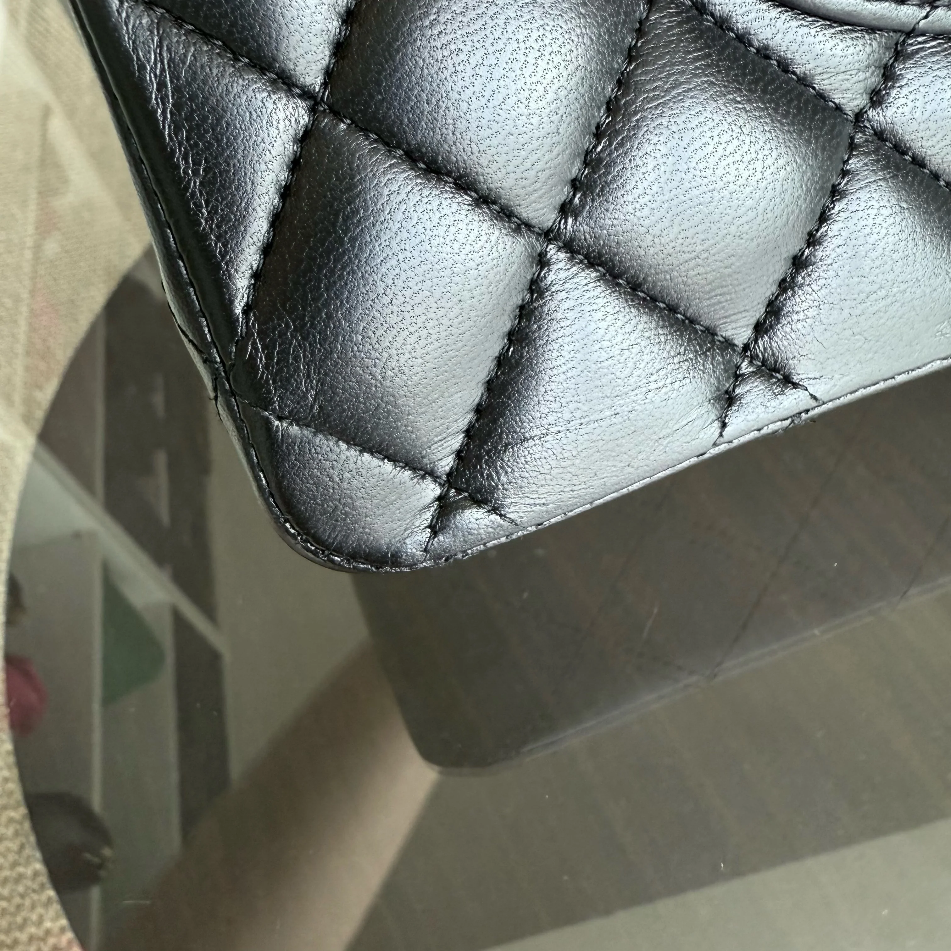 Chanel Classic Flap Medium - 25CM Quilted Lambskin Black Gold Hardware