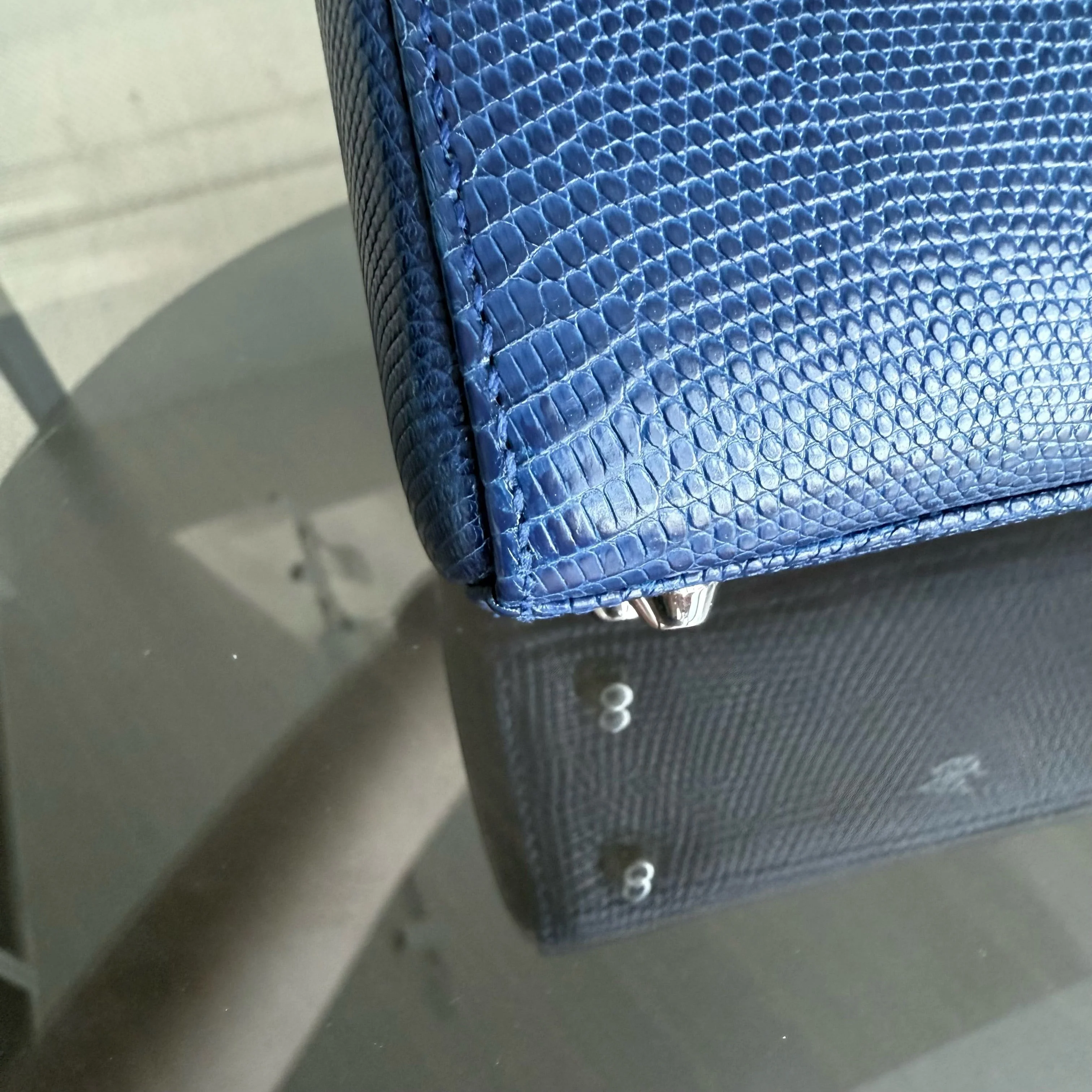 Dior Lady Mini - Exotic Lizard Limited Edition Swarovski Crystal Silver Hardware