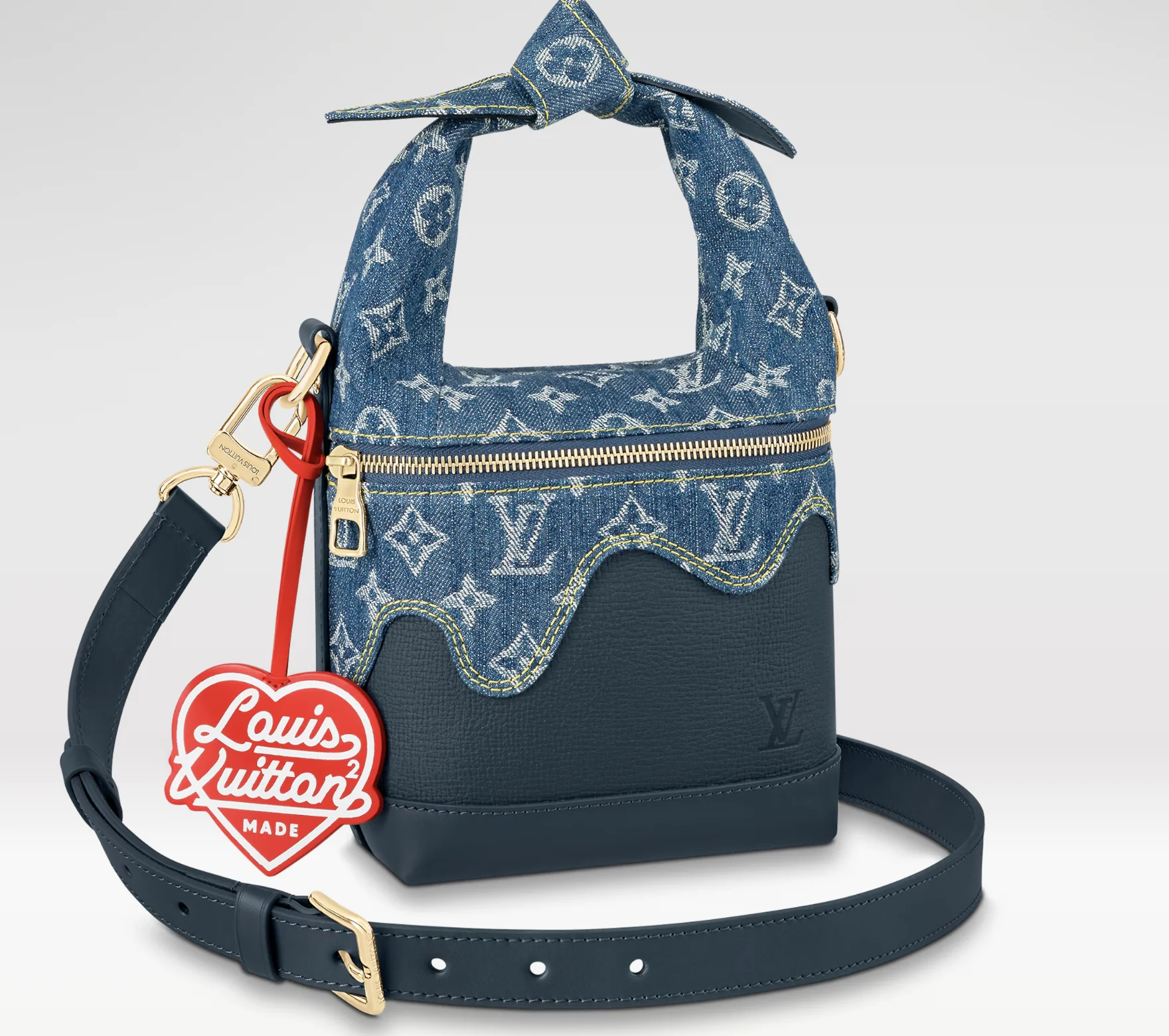 Louis Vuitton LV Japanese Cruiser Denim Blue Handbag