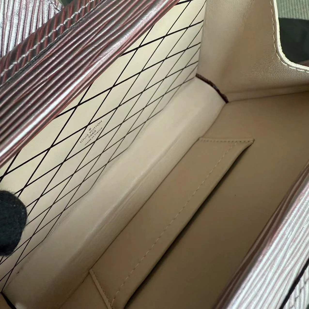 Louis Vuitton Petite Malle Metallic Rose Gold Epi Silver Hardware