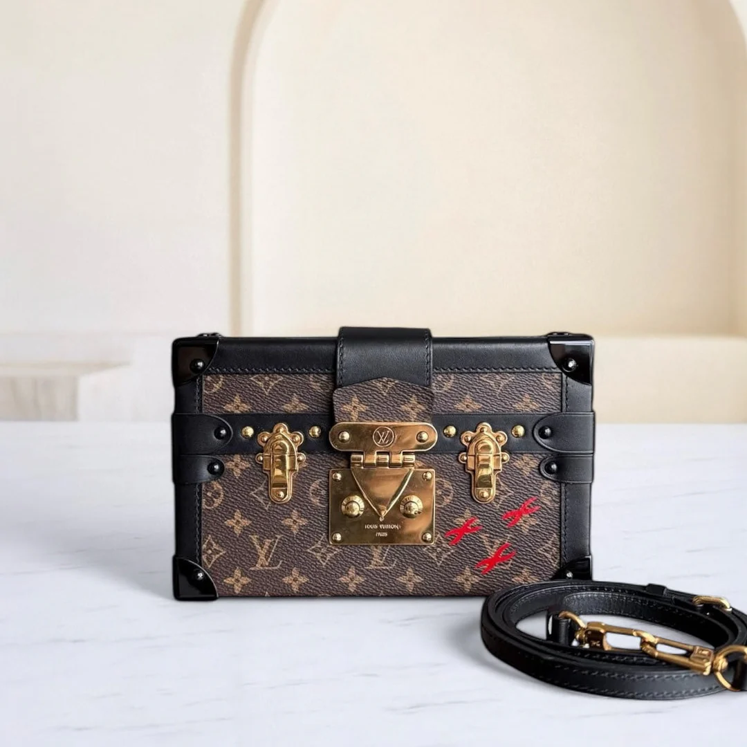 Louis Vuitton Petite Malle - Canvas Monogram Box Crossbody