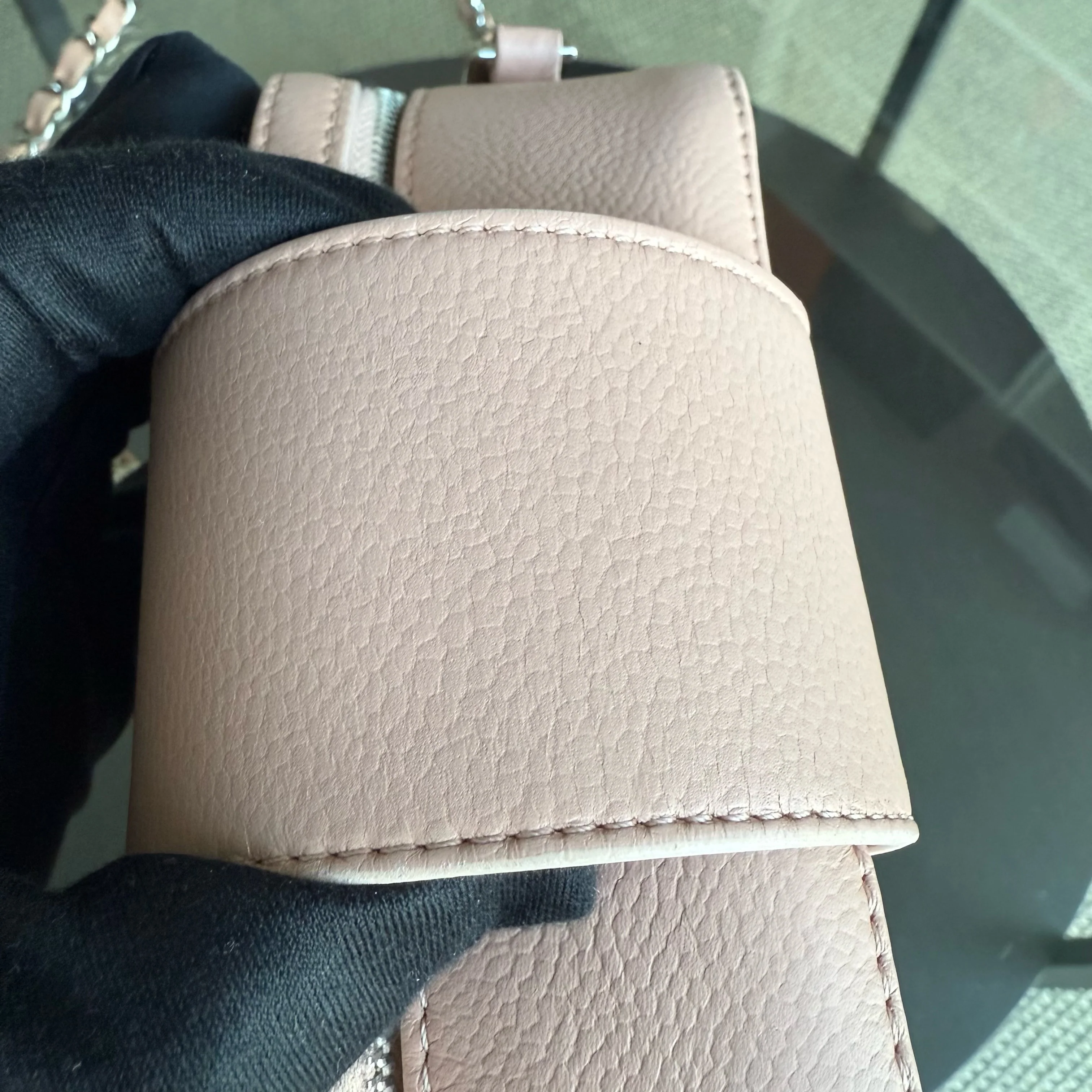 Chanel CC Box Camera Bag Small - Caviar Quilted Grained Calfskin Pink Series 24