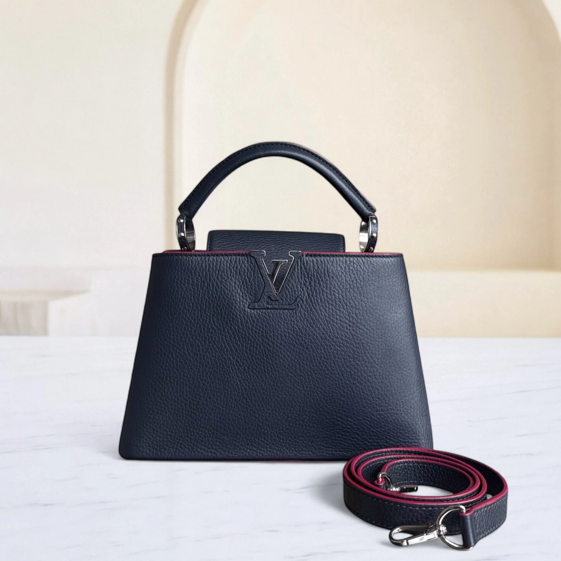 Louis Vuitton Capucines BB - Taurillon Grained Calfskin Marine Rogue Navy Blue