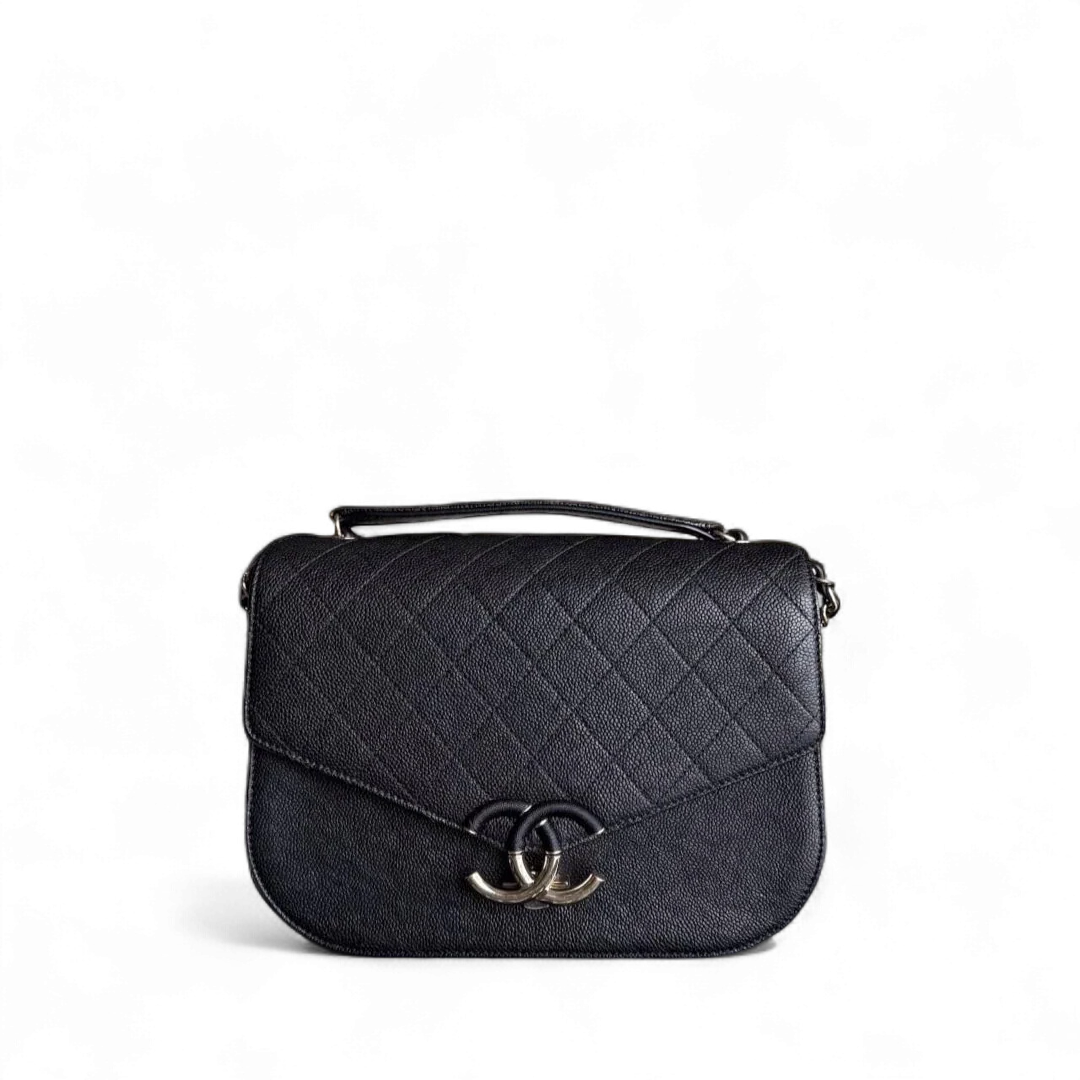 Chanel Coco Curve Cuba - Caviar Quilted Grained Calfskin Black Gold Hardware Series 23