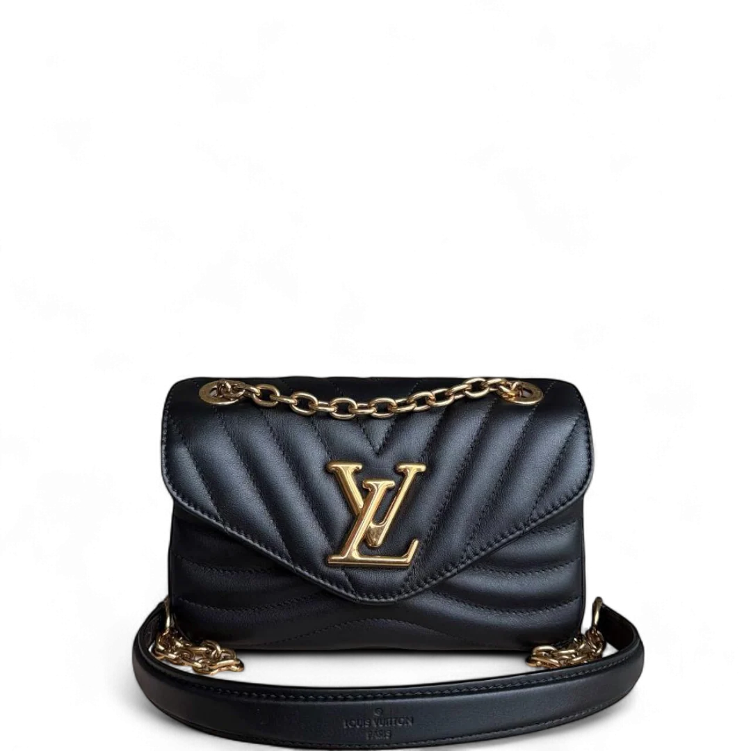 Louis Vuitton New Wave Chain Bag - Black Quilted Calfskin and Aged Gold Hardware
