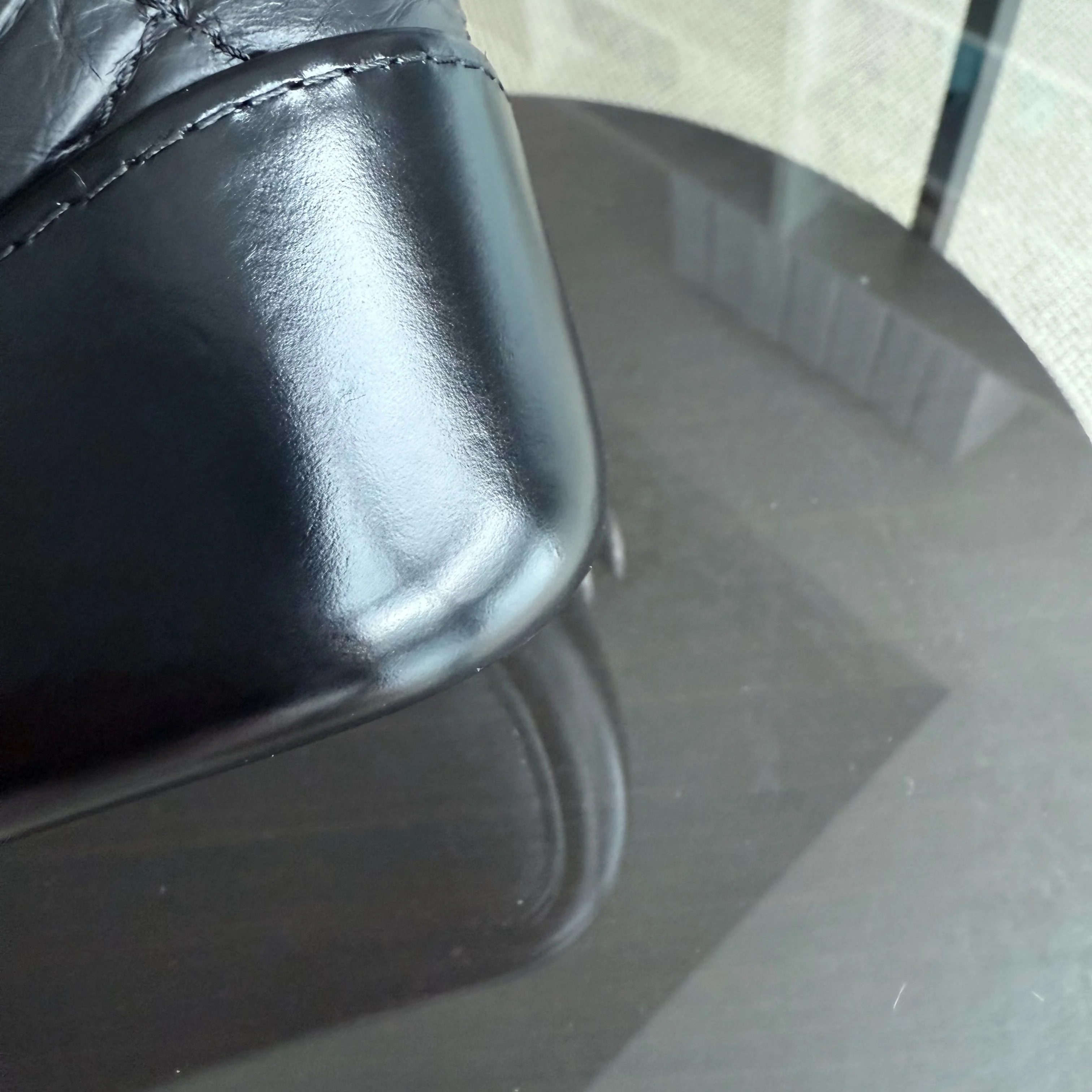 Chanel Gabrielle Small - Quilted Aged Calfskin Black Two-tone Gold Hardware