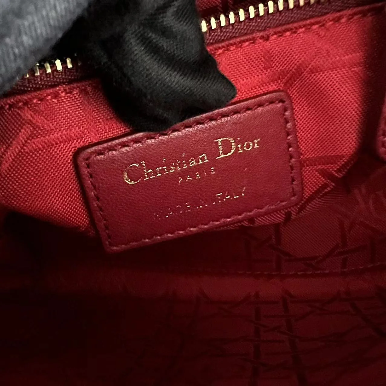 *2020, Chain strap* Dior Lady Mini Cannage Lambskin Burgundy Red Golden Hardware - Best Luxury Designers