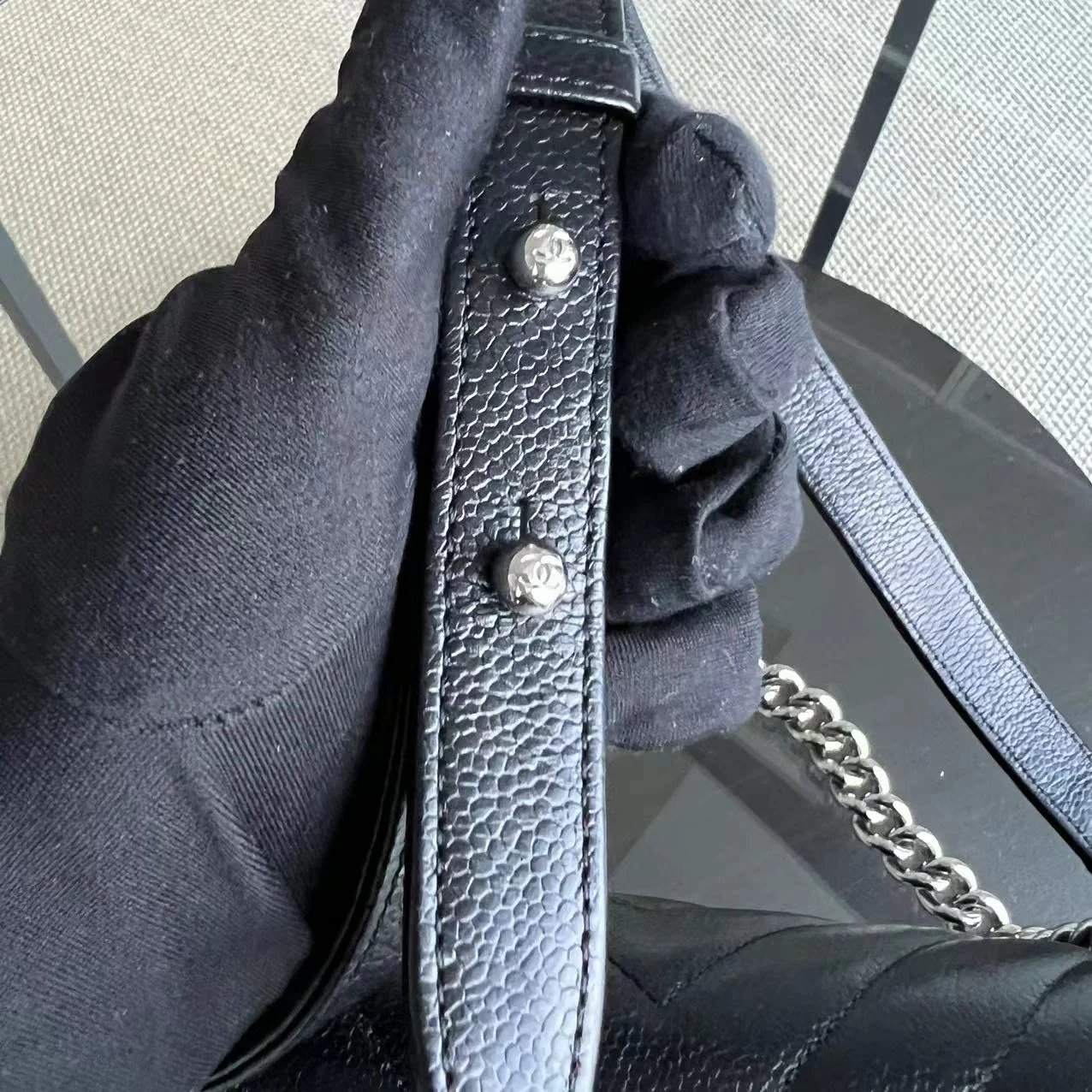 *2020 Receipt* Chanel Caviar Boy Old Medium 25CM Chevron Black Silver Hardware Series 29 - Best Luxury Designers