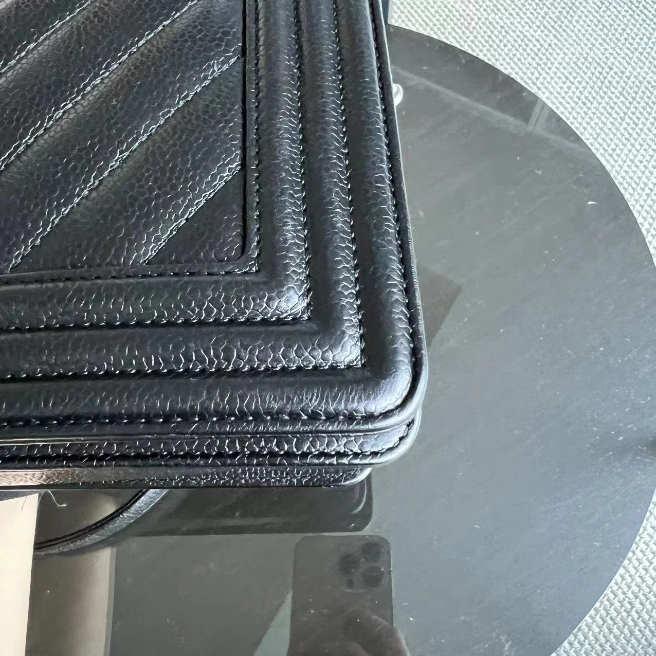 *2020 Receipt* Chanel Caviar Boy Old Medium 25CM Chevron Black Silver Hardware Series 29 - Best Luxury Designers