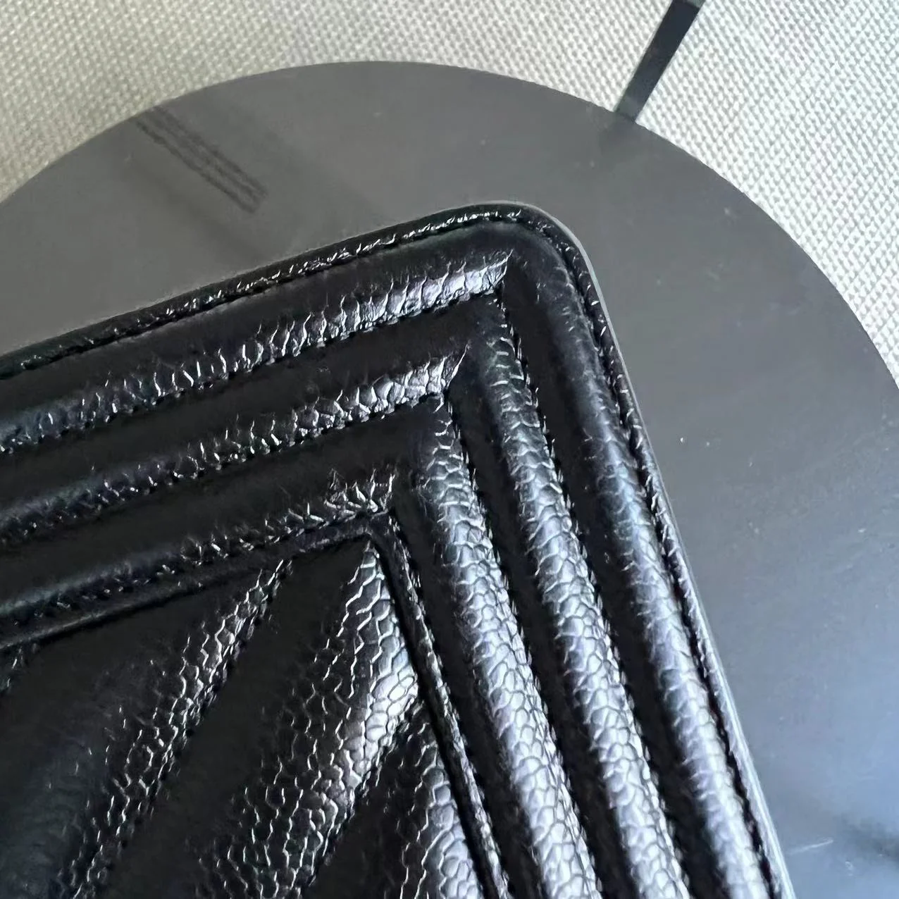 *2020 Receipt* Chanel Caviar Boy Old Medium 25CM Chevron Black Silver Hardware Series 29 - Best Luxury Designers