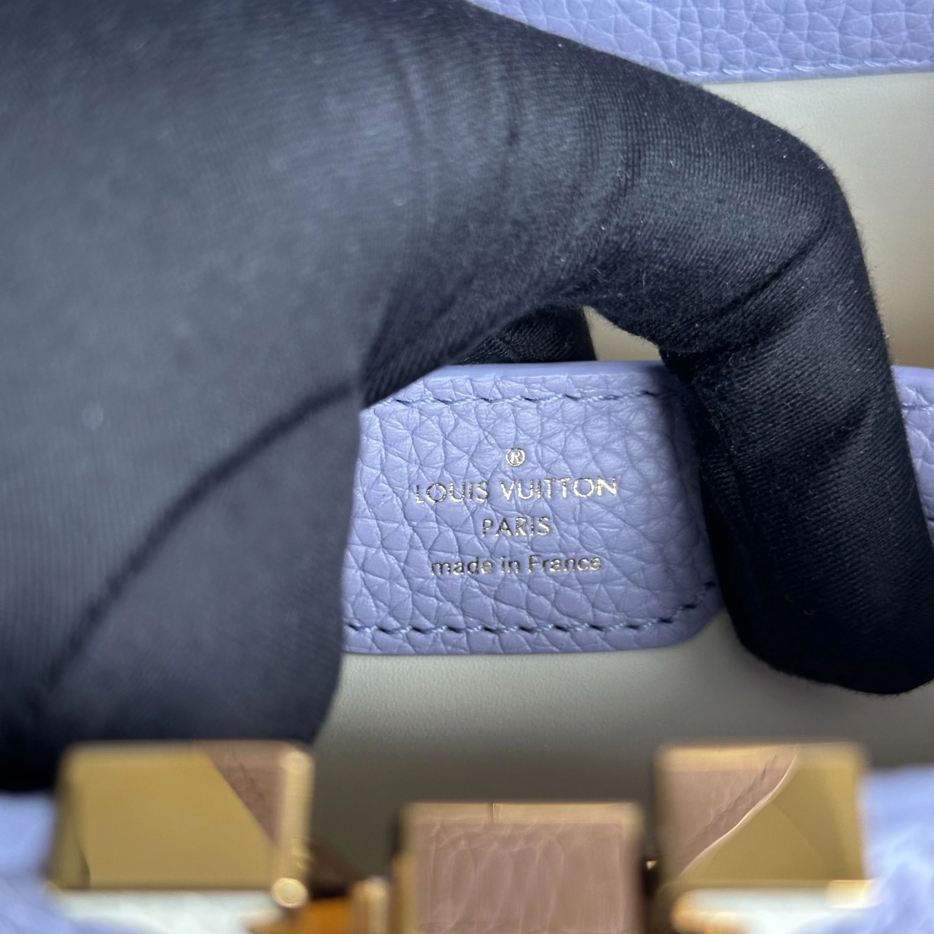 *2024 Receipt Full Set* LV Capucines BB Taurillon Leather Calfskin RFID Light Purple Louis Vuitton - Best Luxury Designers