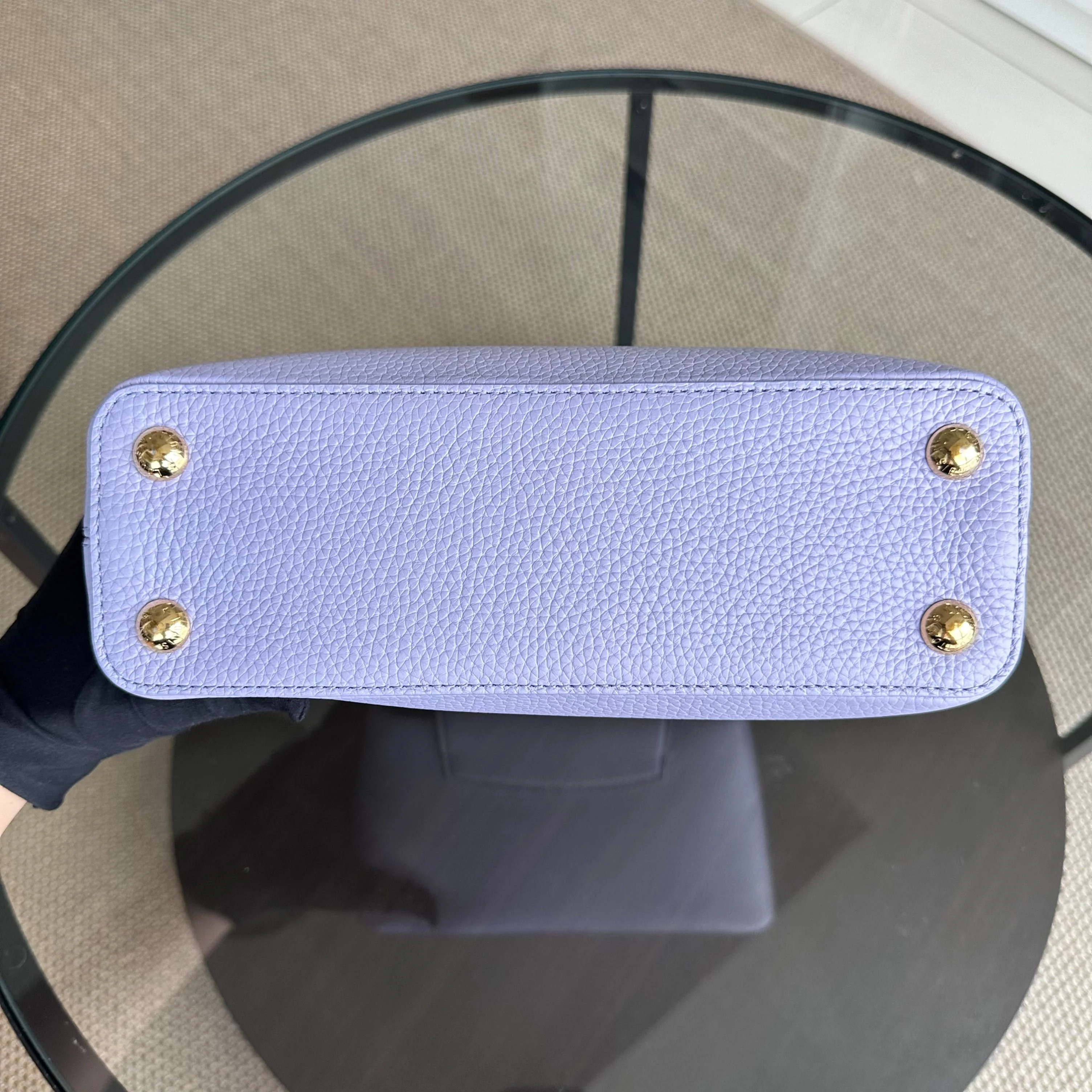 *2024 Receipt Full Set* LV Capucines BB Taurillon Leather Calfskin RFID Light Purple Louis Vuitton - Best Luxury Designers