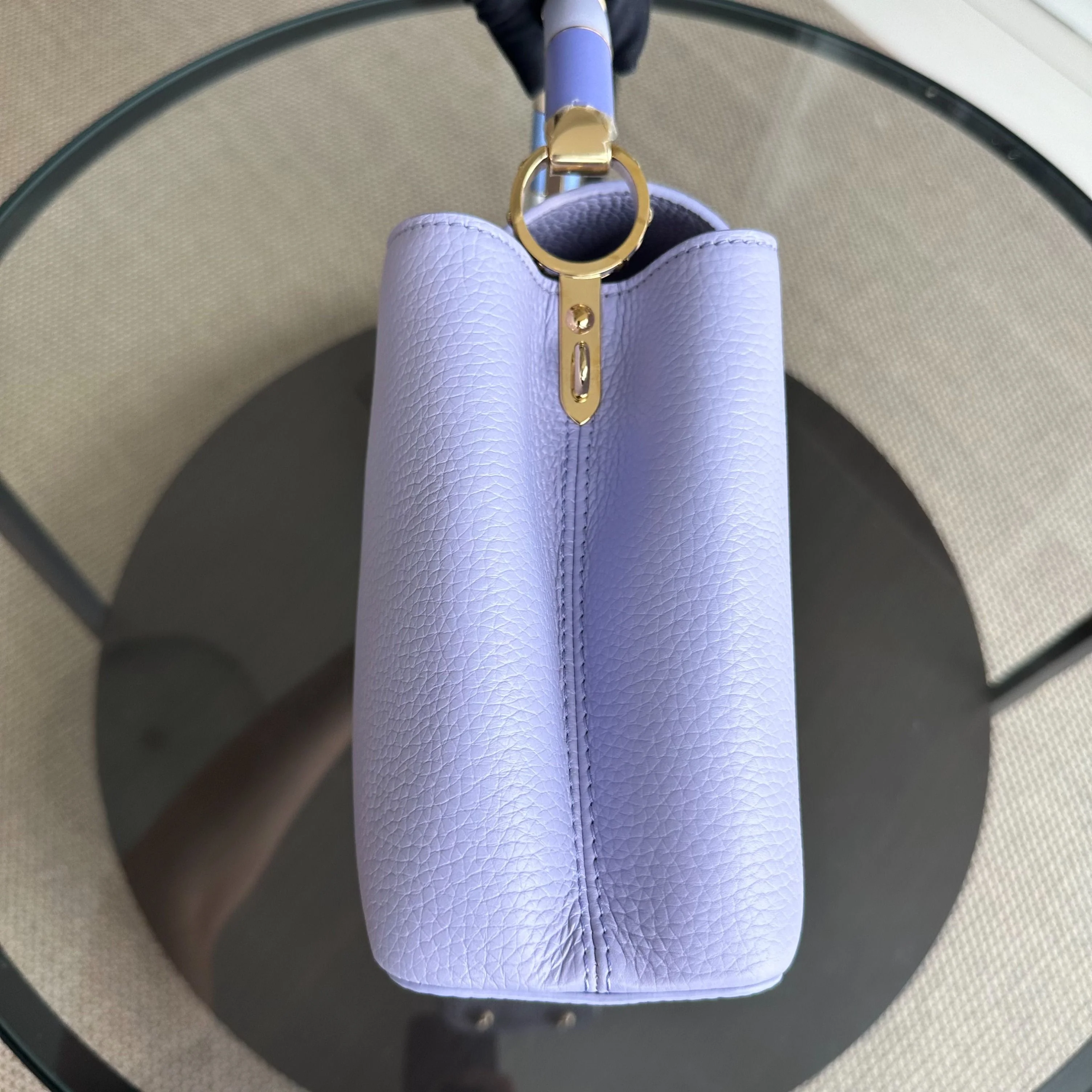 *2024 Receipt Full Set* LV Capucines BB Taurillon Leather Calfskin RFID Light Purple Louis Vuitton - Best Luxury Designers