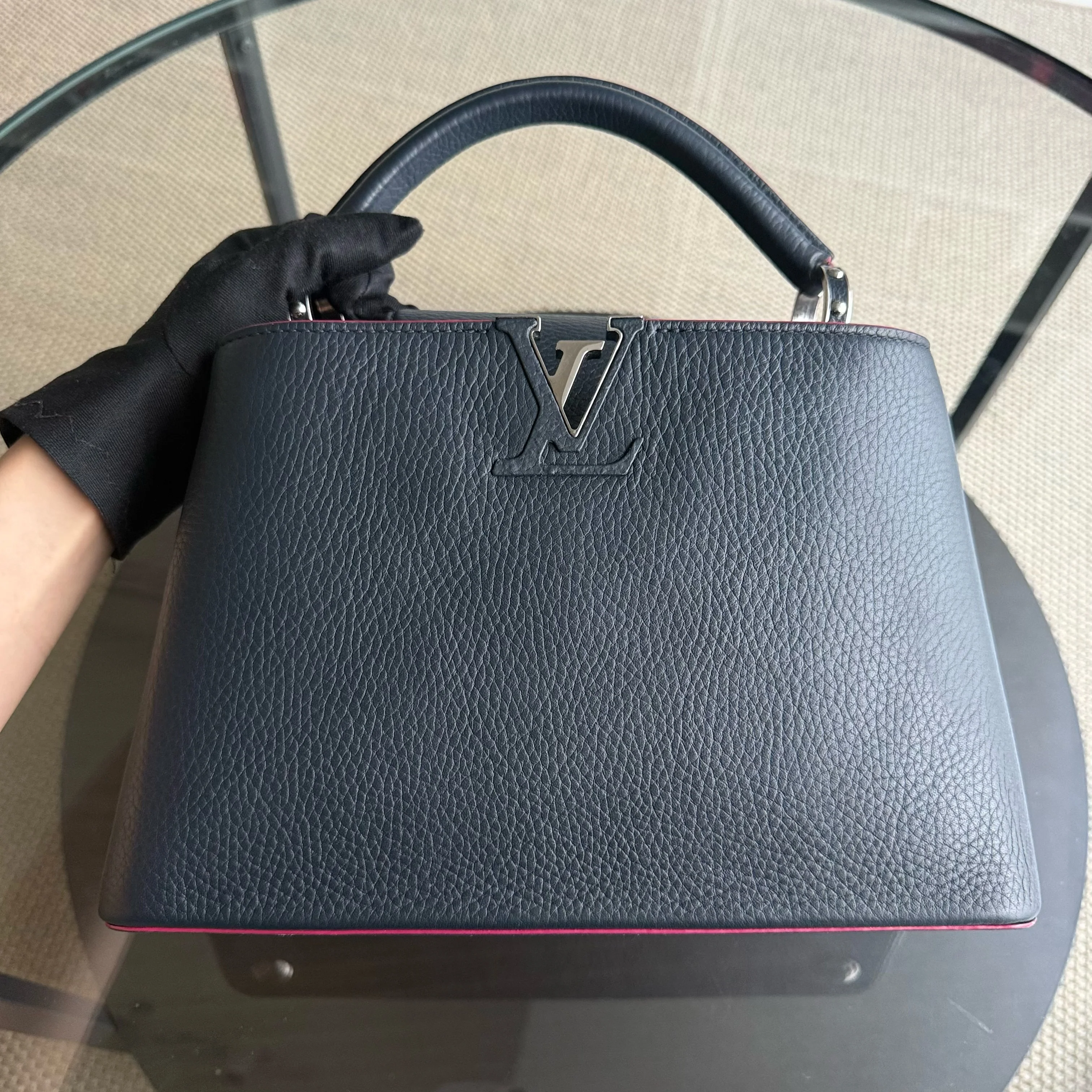 Louis Vuitton Capucines BB - Taurillon Grained Calfskin Marine Rogue Navy Blue