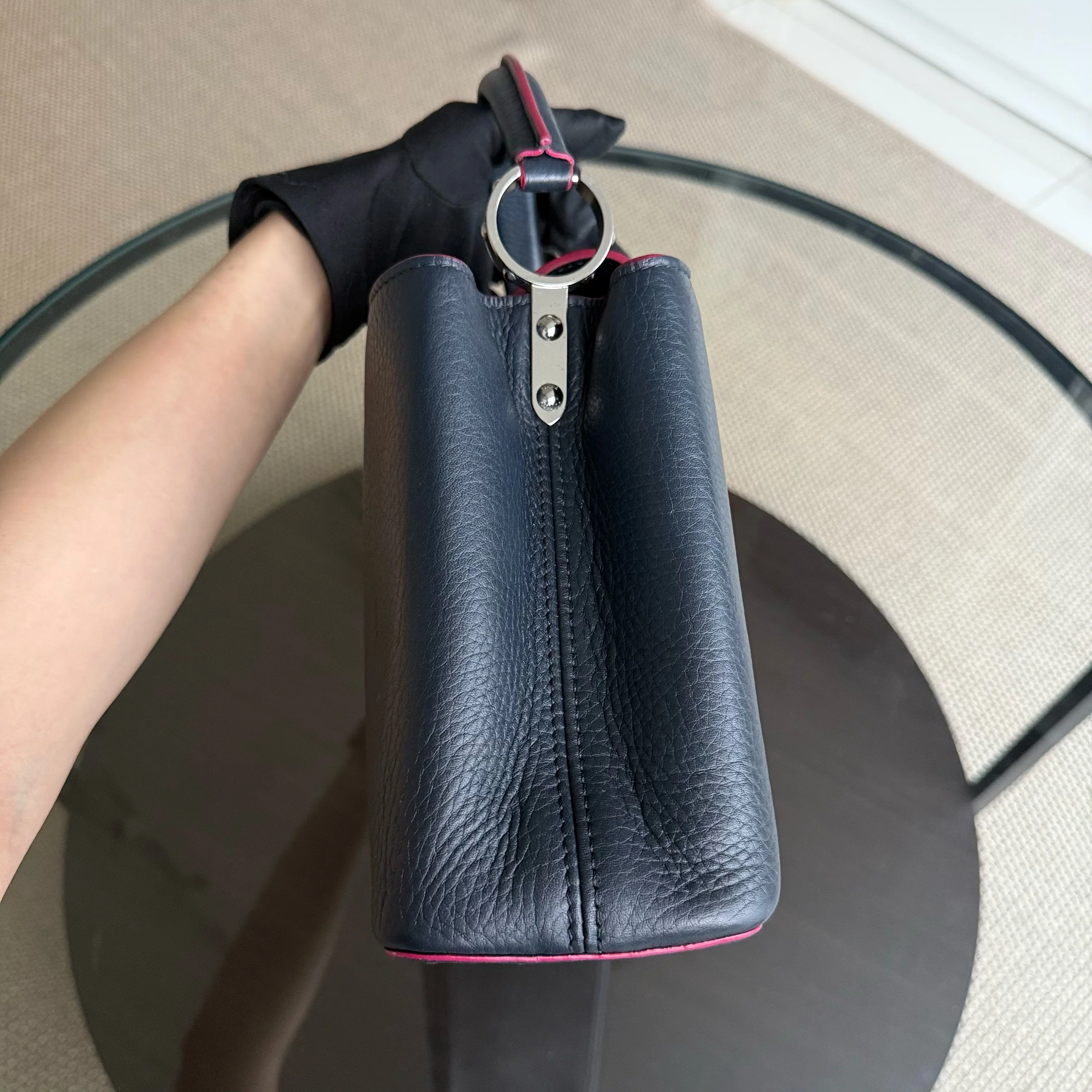 Louis Vuitton Capucines BB - Taurillon Grained Calfskin Marine Rogue Navy Blue