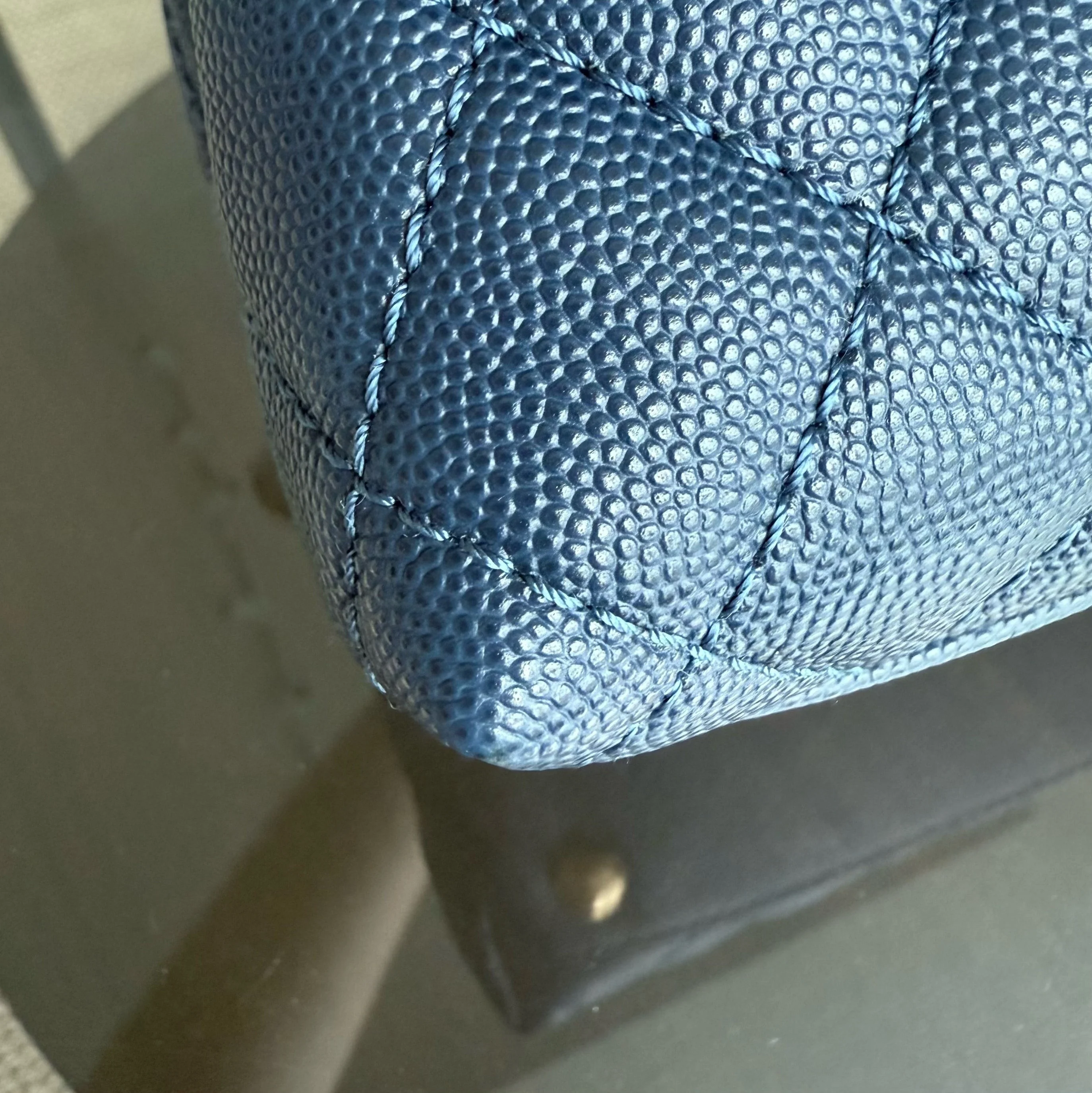 Chanel Coco Handle Small - Caviar Quilted Dark Blue Gold Hardware Series 25